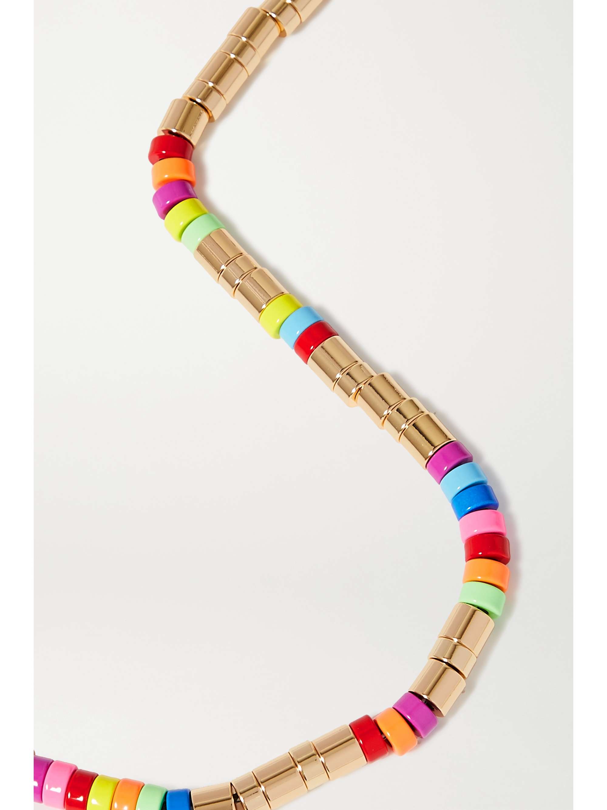 ROXANNE ASSOULIN Enamel and gold-tone necklace