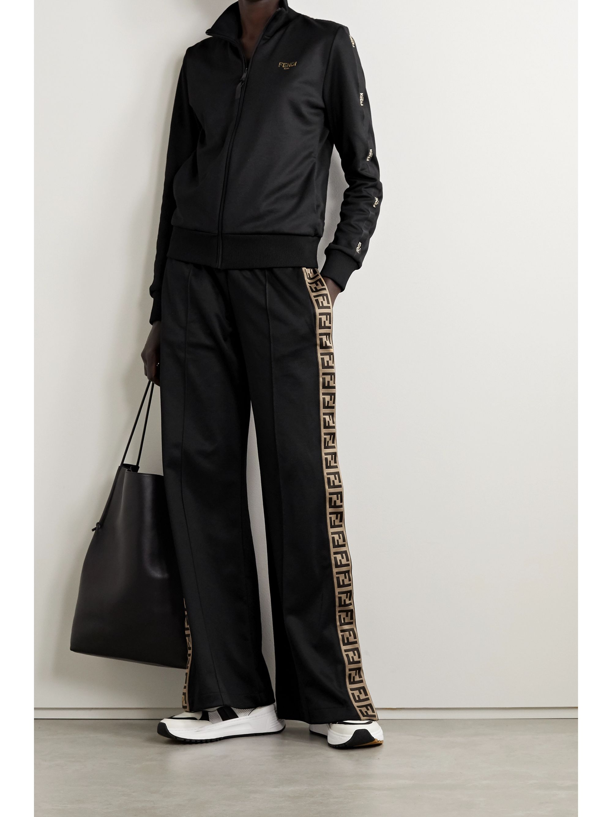 Black jersey embroidered jacket Clearance