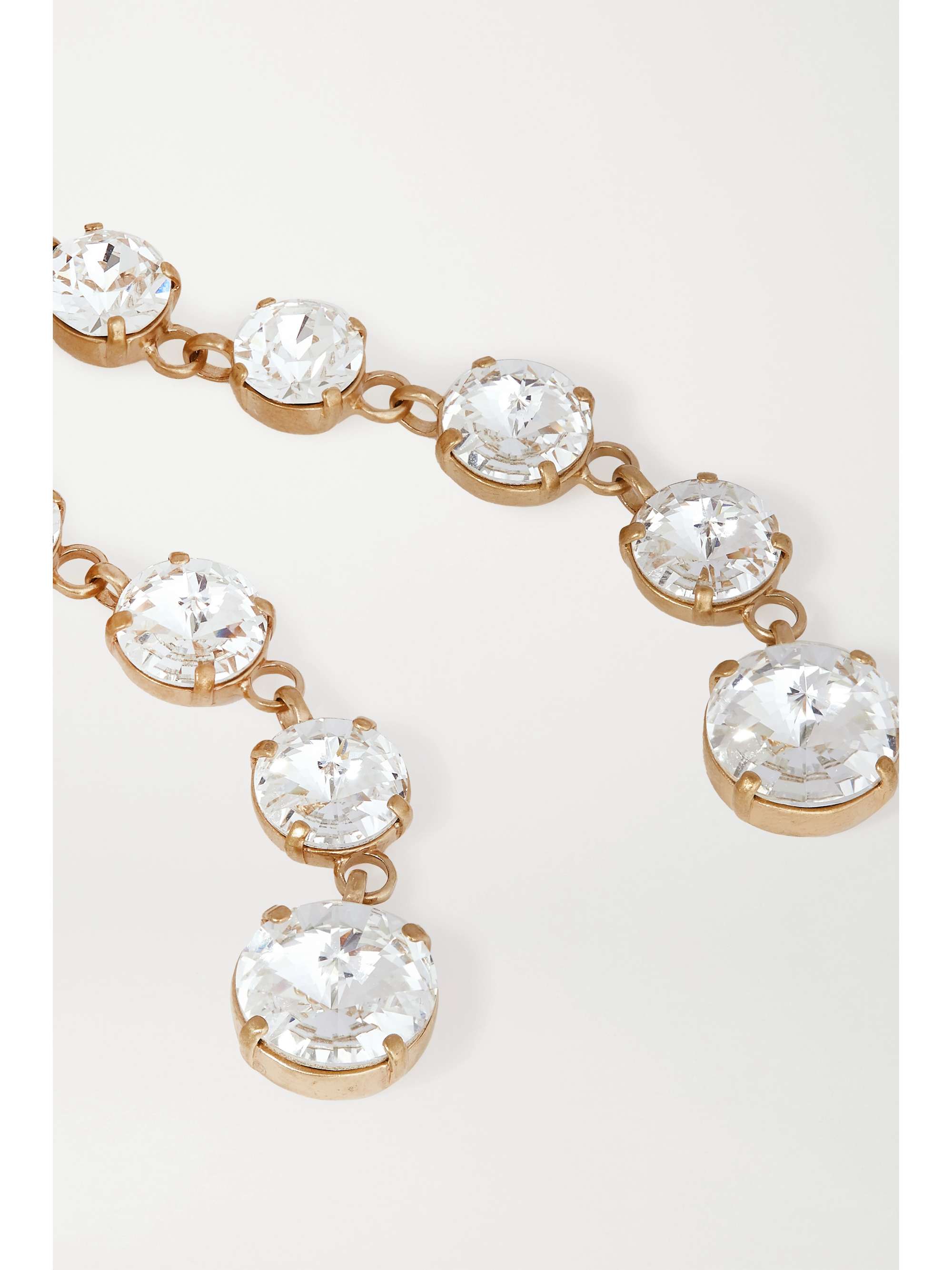 ROXANNE ASSOULIN Gold-tone crystal earrings