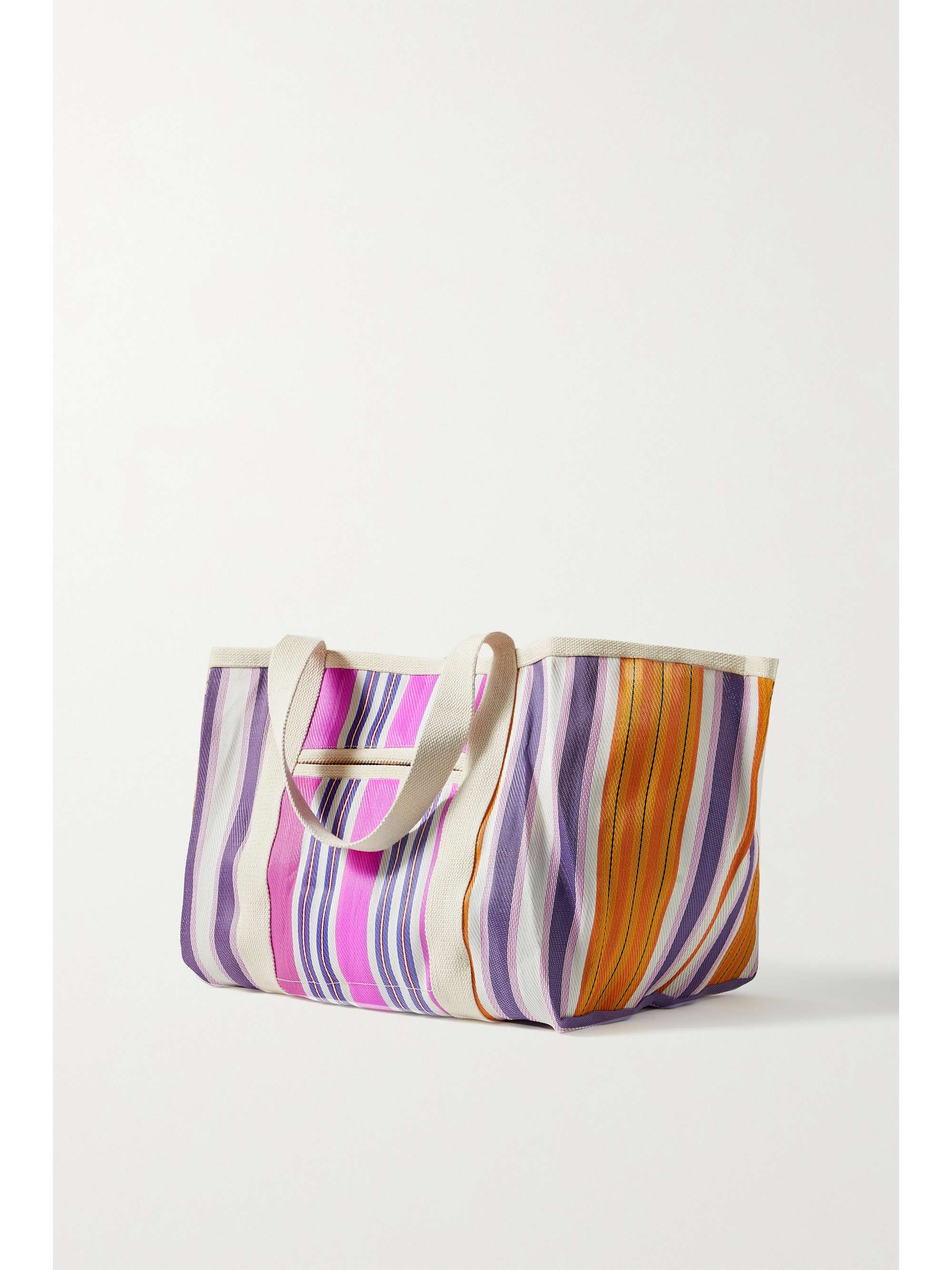 ISABEL MARANT Warden striped canvas tote