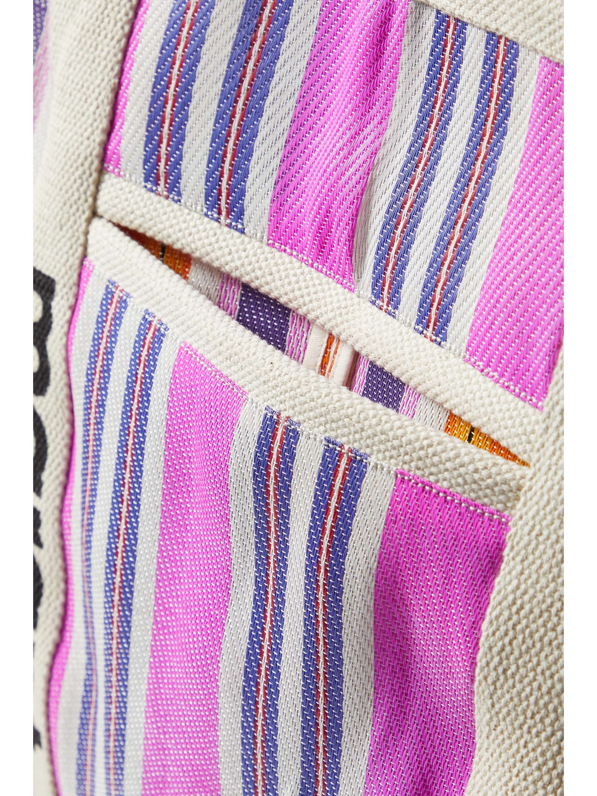 ISABEL MARANT Warden striped canvas tote