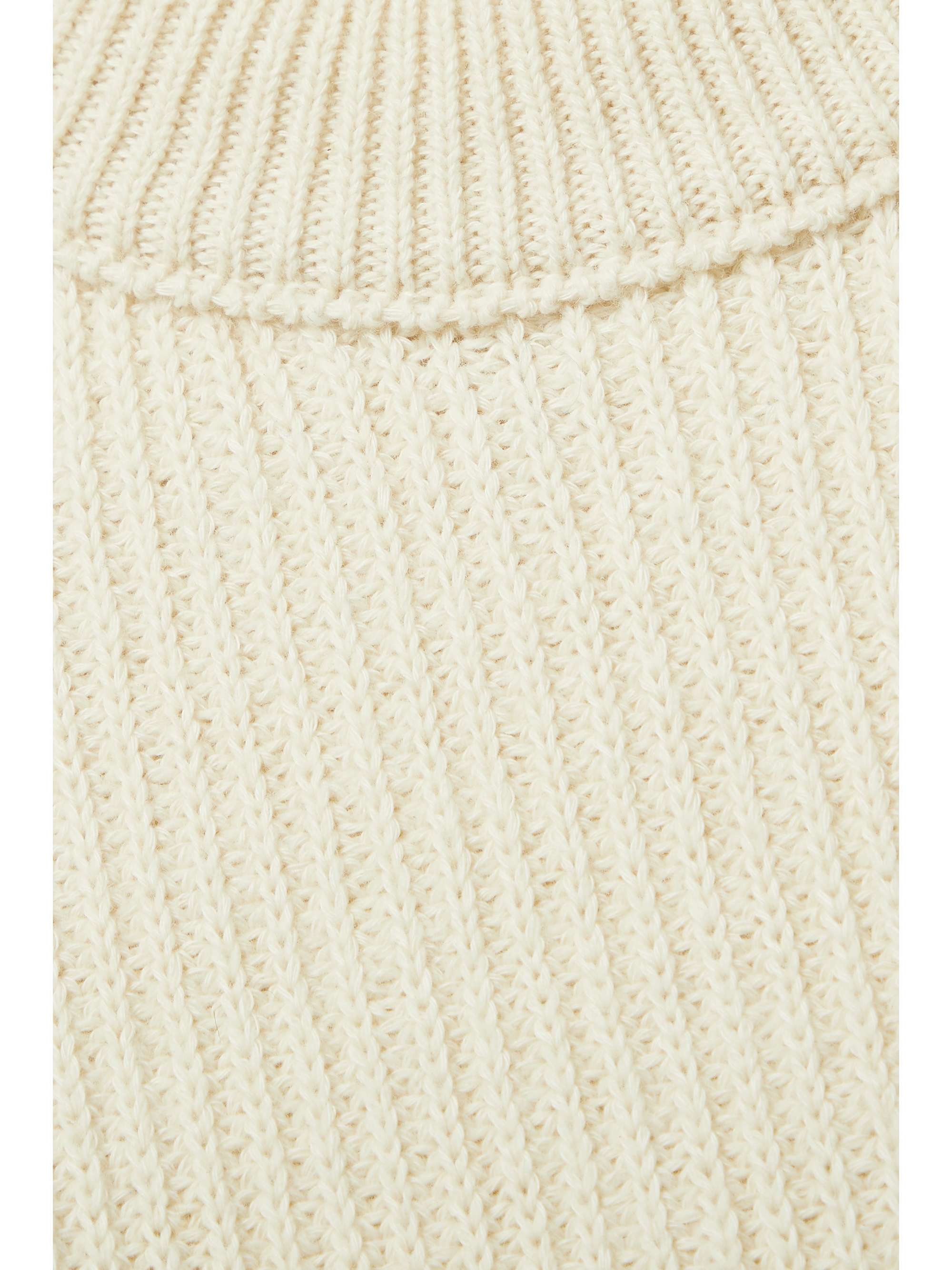 BASERANGE + NET SUSTAIN Tauro ribbed recycled wool and organic cotton-blend sweater