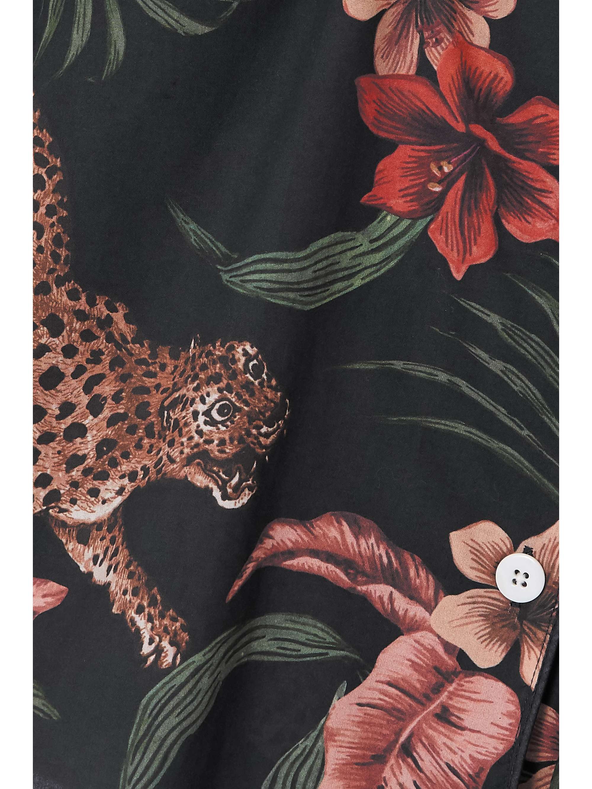 DESMOND & DEMPSEY Printed organic cotton pajama set
