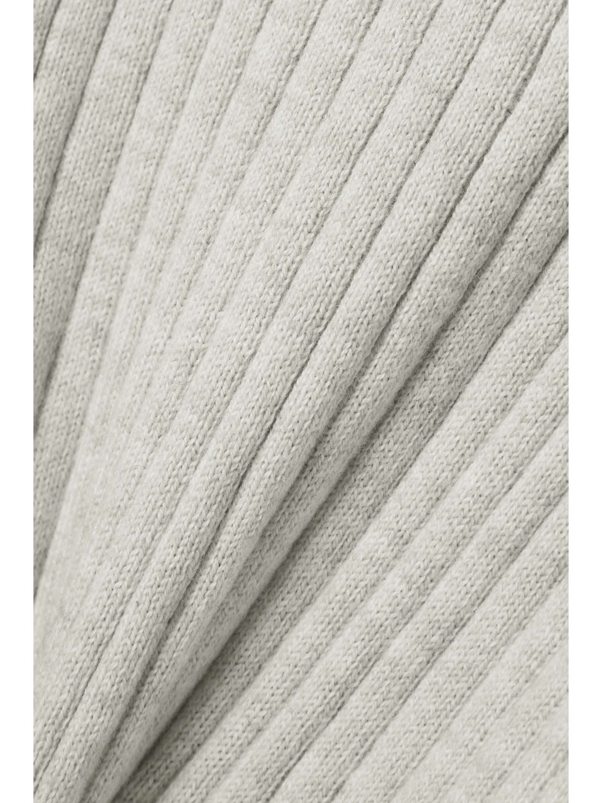 SKIN Mariya cropped ribbed cotton and cashmere-blend tank