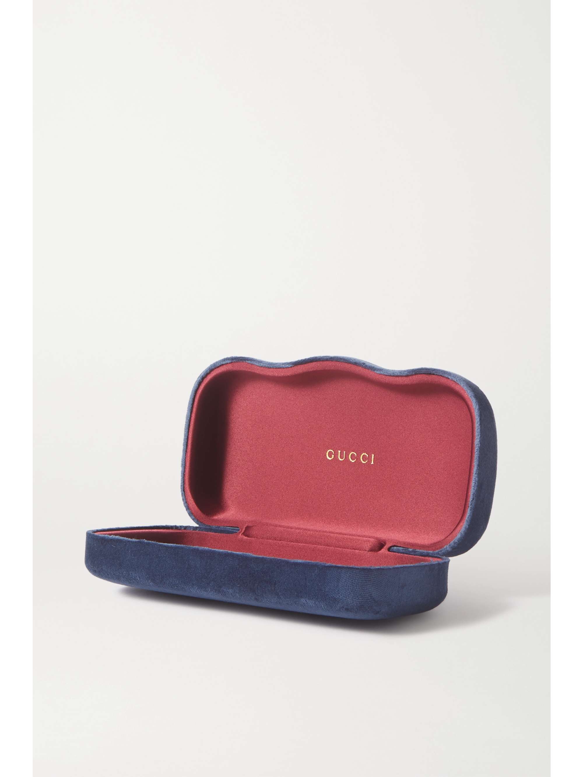 GUCCI EYEWEAR Oversized hexagon-frame gold-tone and acetate sunglasses