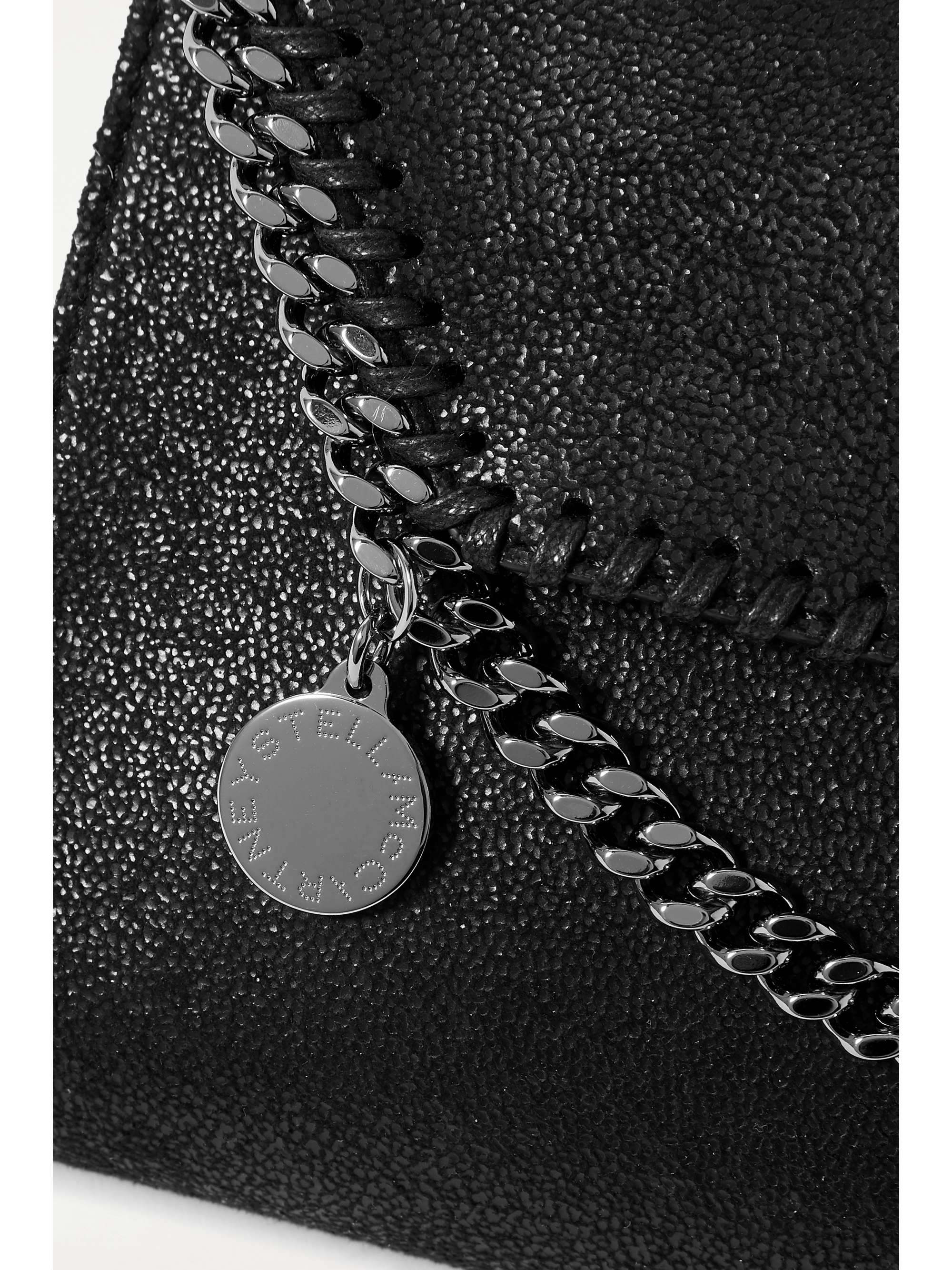 STELLA MCCARTNEY The Falabella mini faux brushed-leather shoulder bag