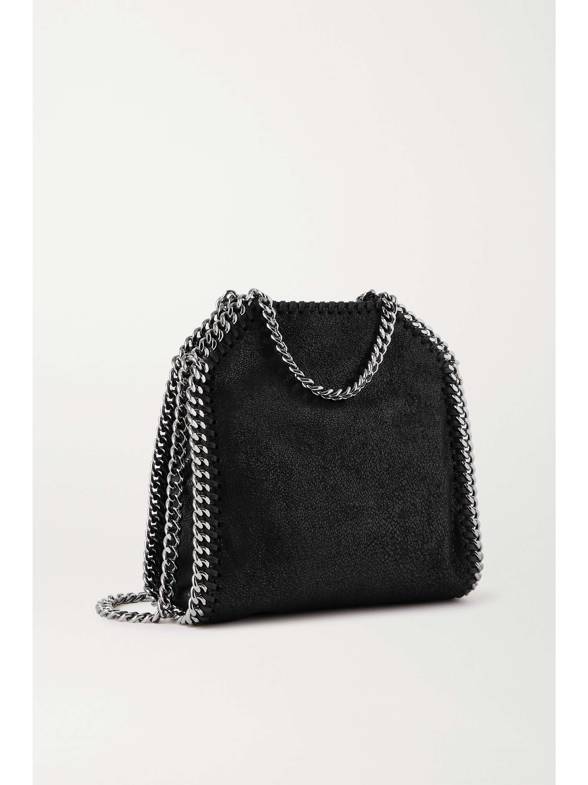 STELLA MCCARTNEY The Falabella tiny faux brushed-leather shoulder bag