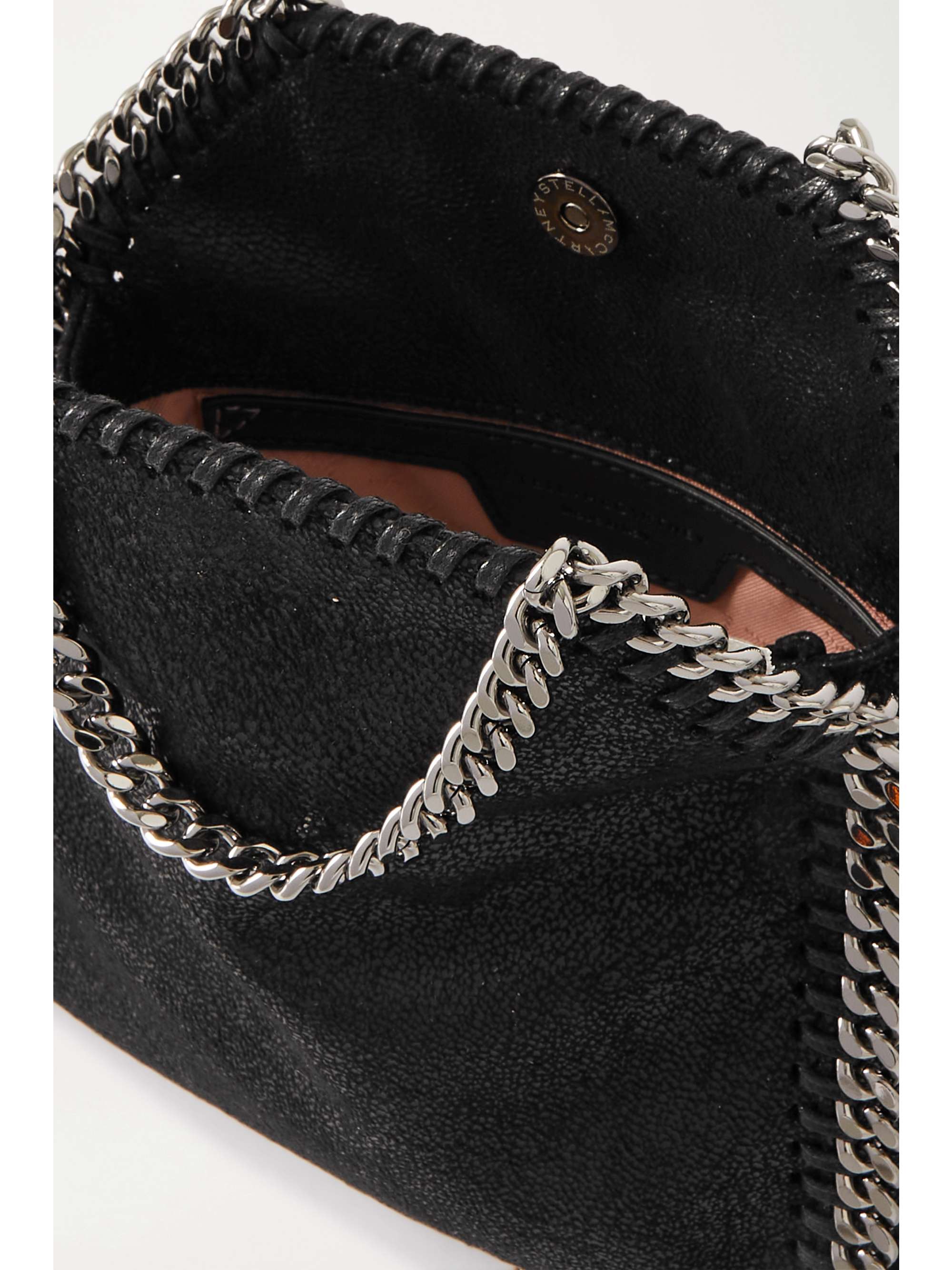 STELLA MCCARTNEY The Falabella tiny faux brushed-leather shoulder bag