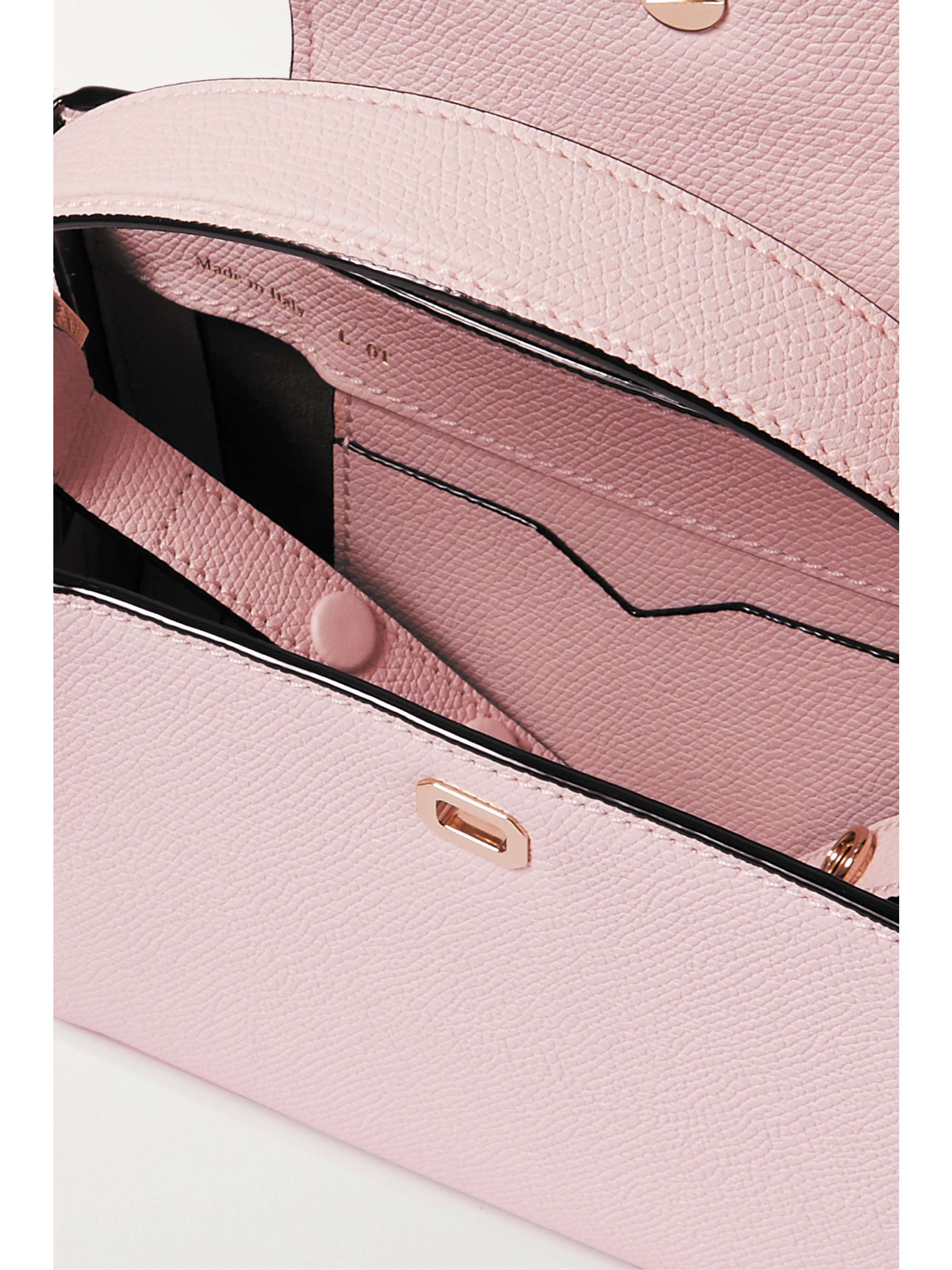 VALEXTRA Brera mini textured-leather tote