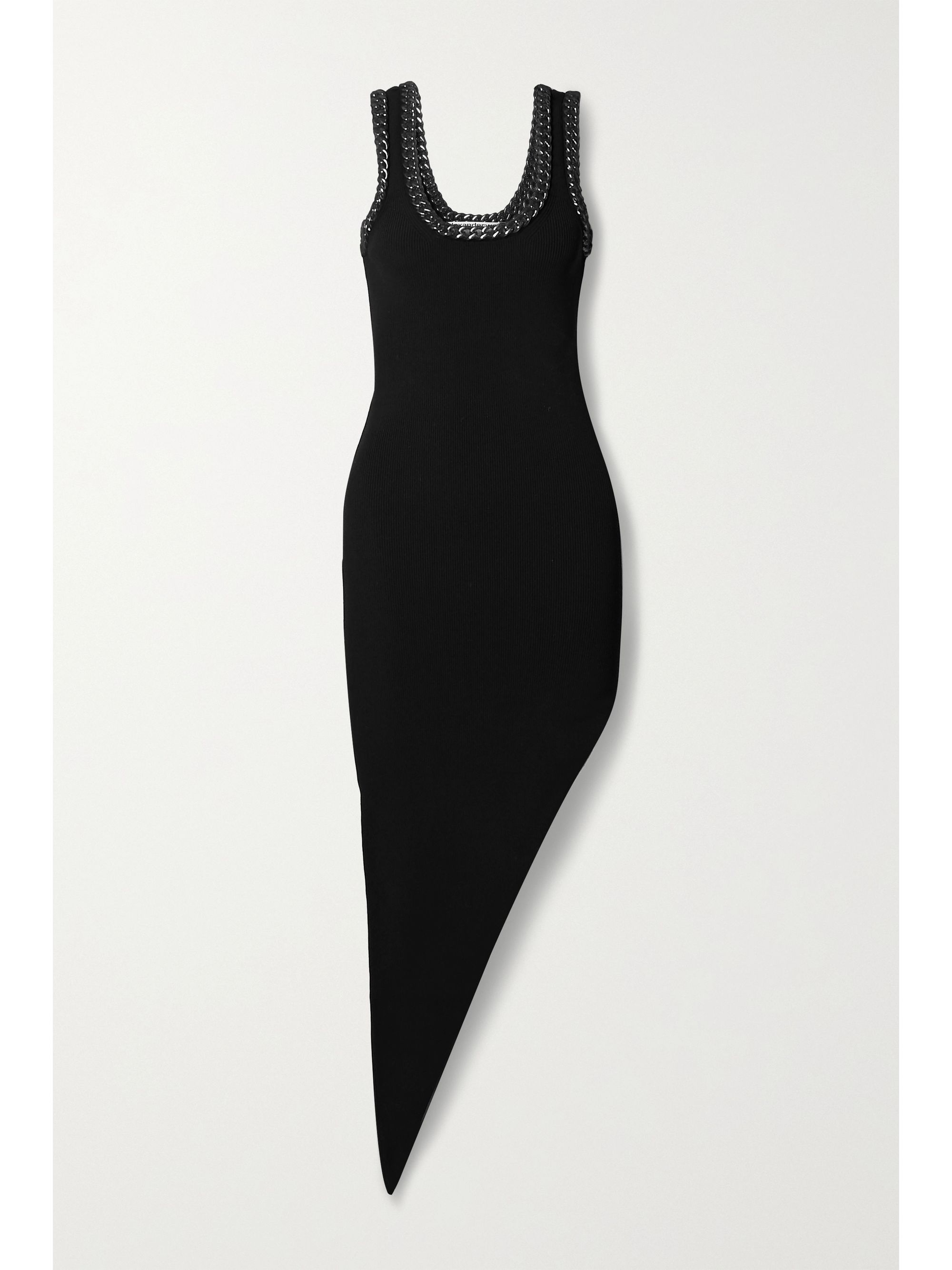 asymmetrical knit dress