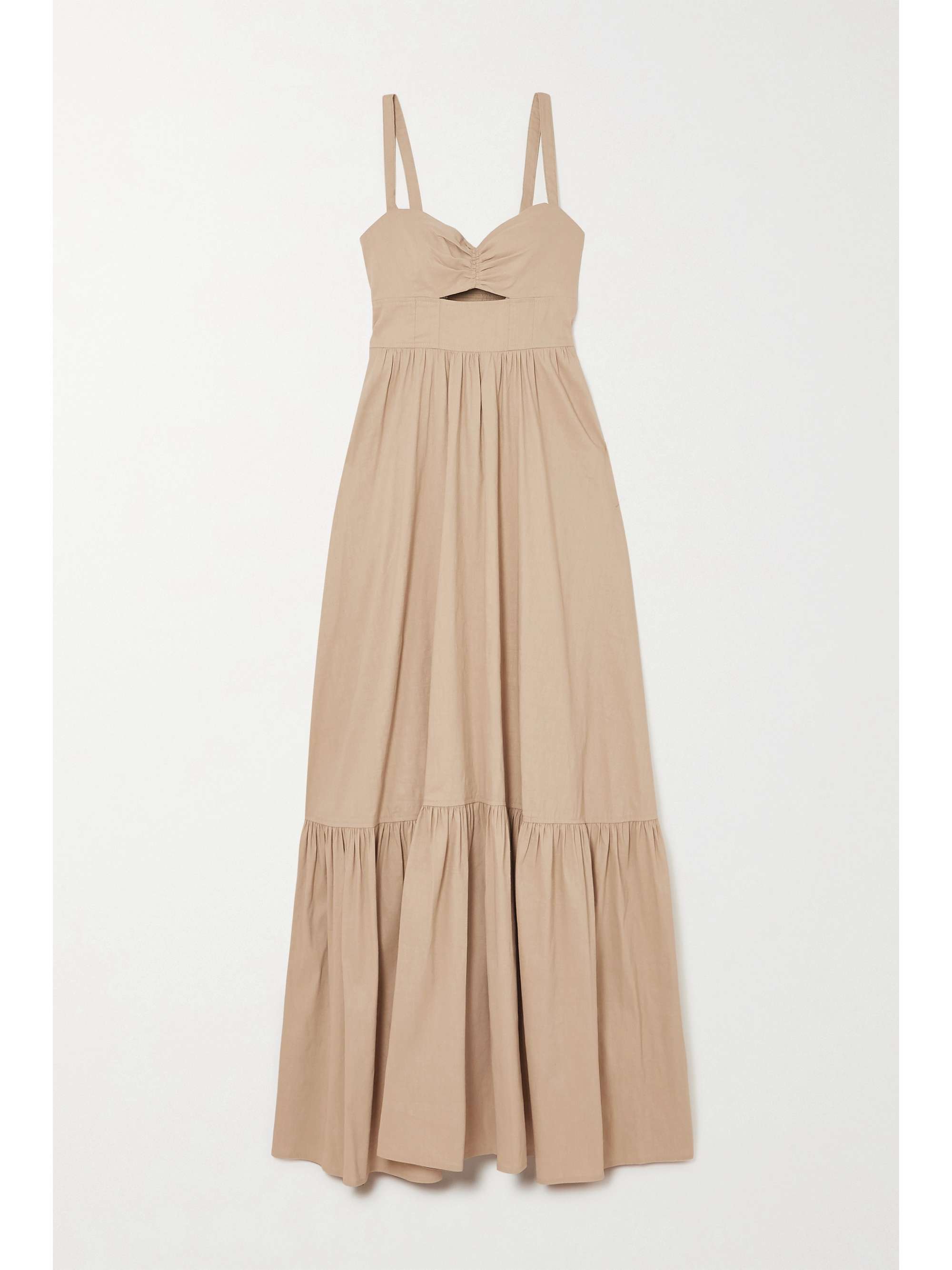 smocked linen dress