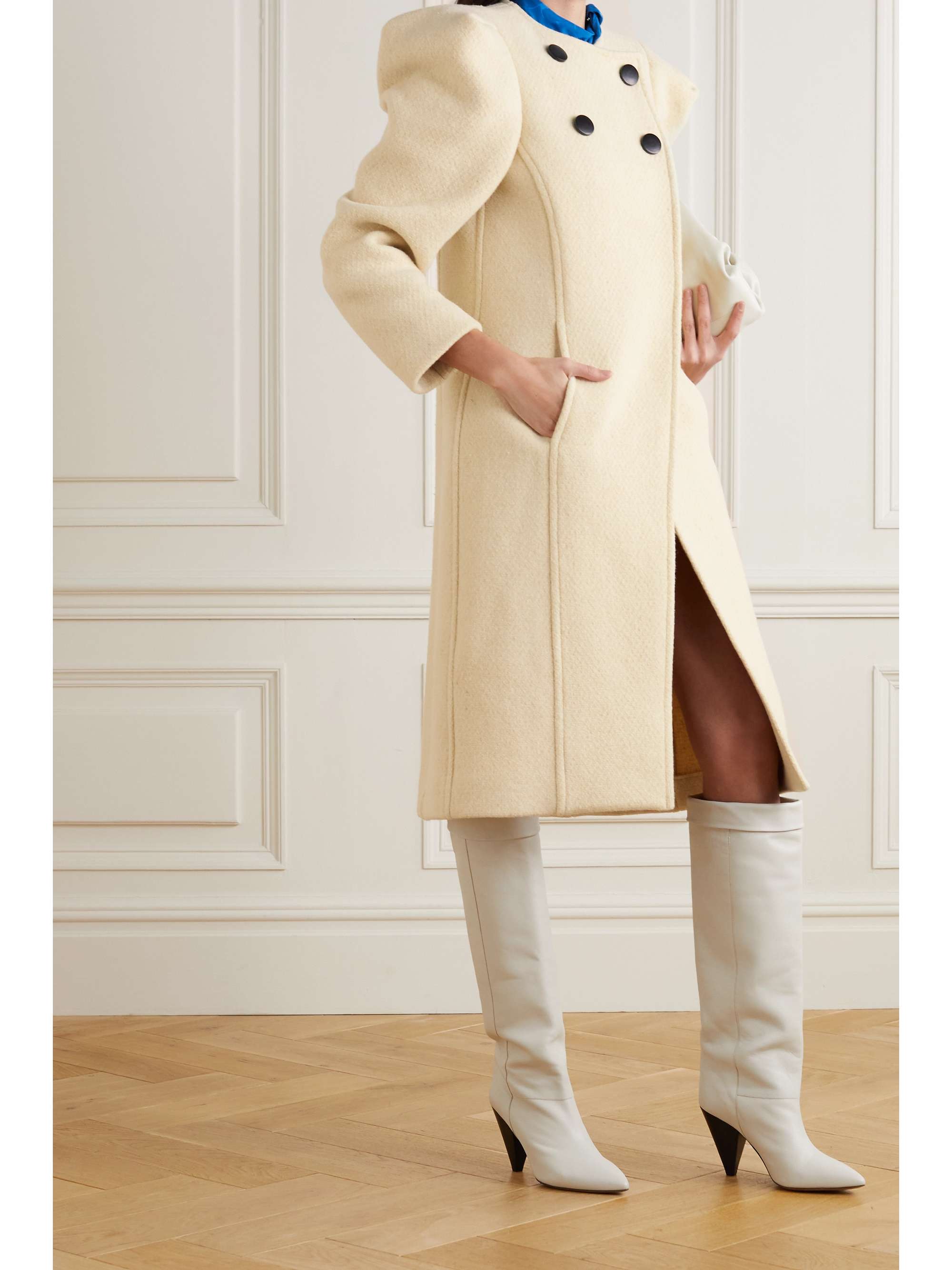 ISABEL MARANT Fezio double-breasted wool-blend coat