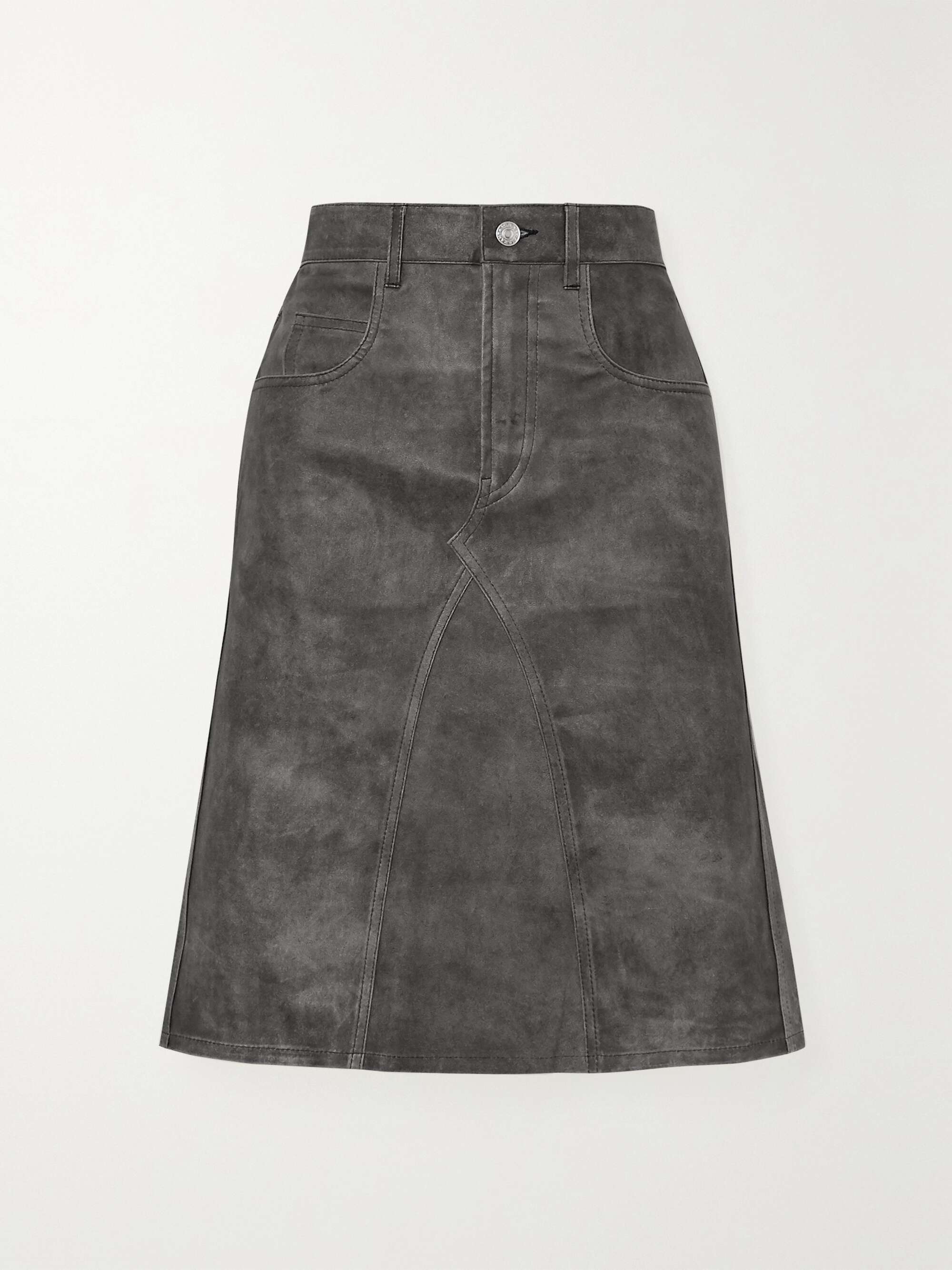 ISABEL MARANT ÉTOILE Fiali leather skirt | NET-A-PORTER