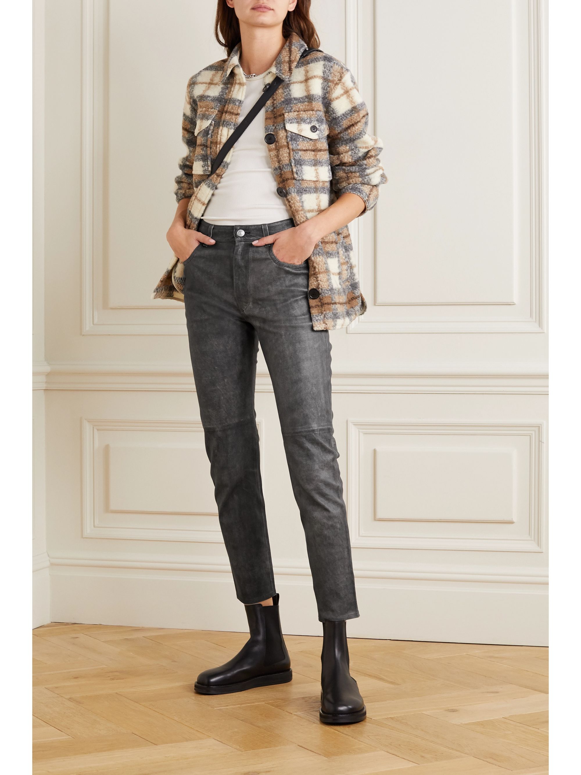 isabel marant leather pants