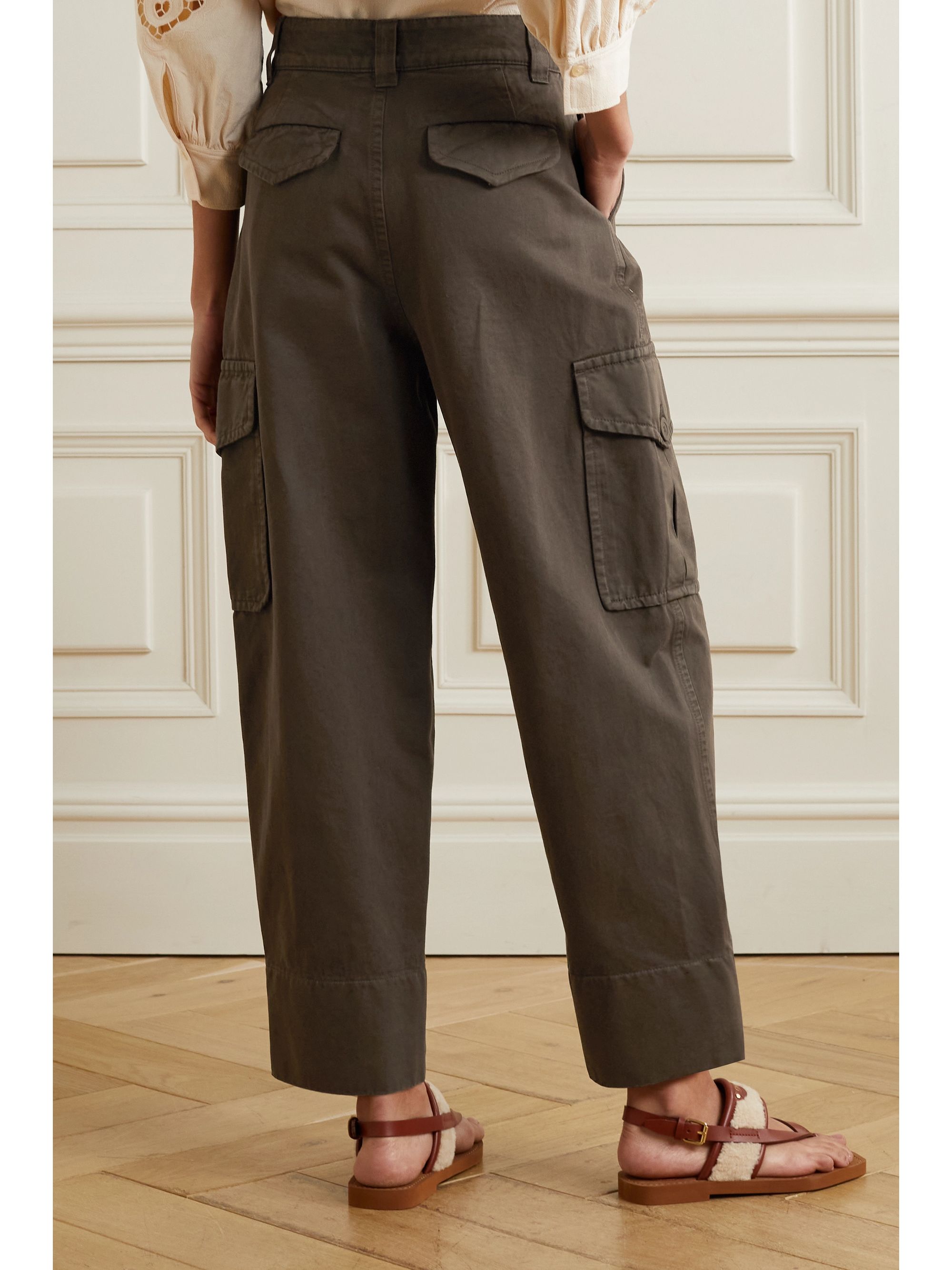 Brown tapered jeans Clearance