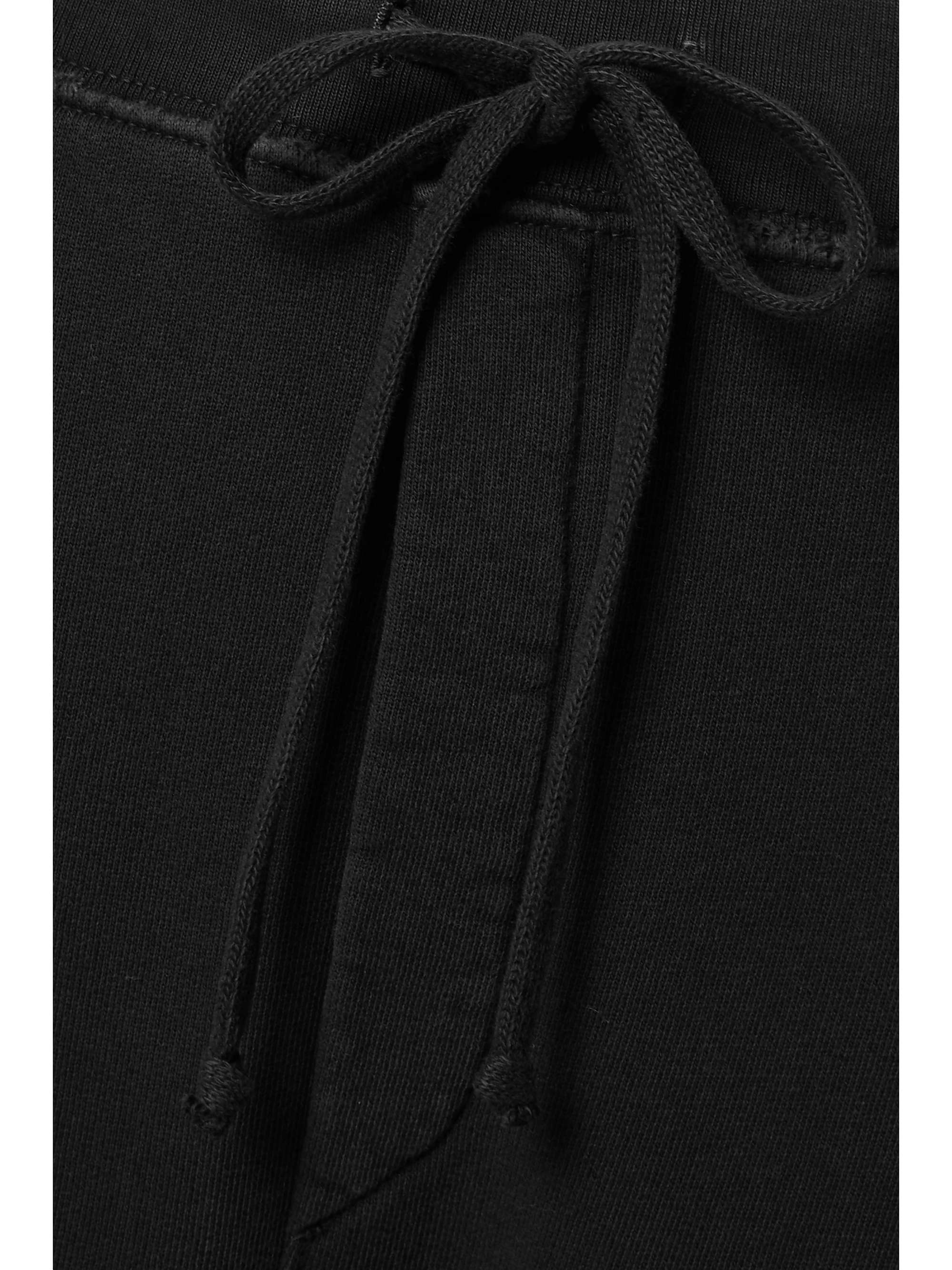 NILI LOTAN Nolan cropped cotton-jersey track pants