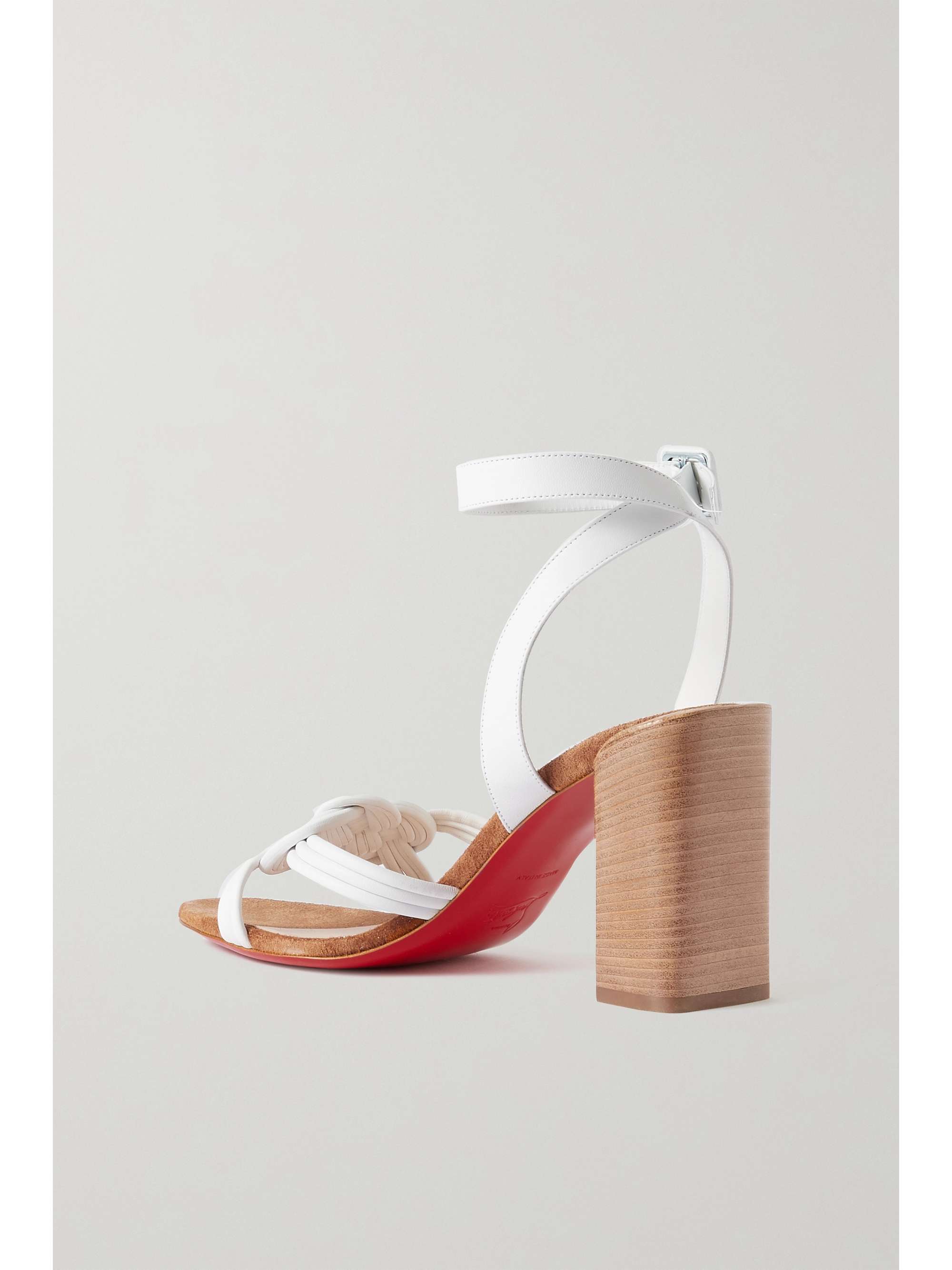 White Ella 85 leather sandals 