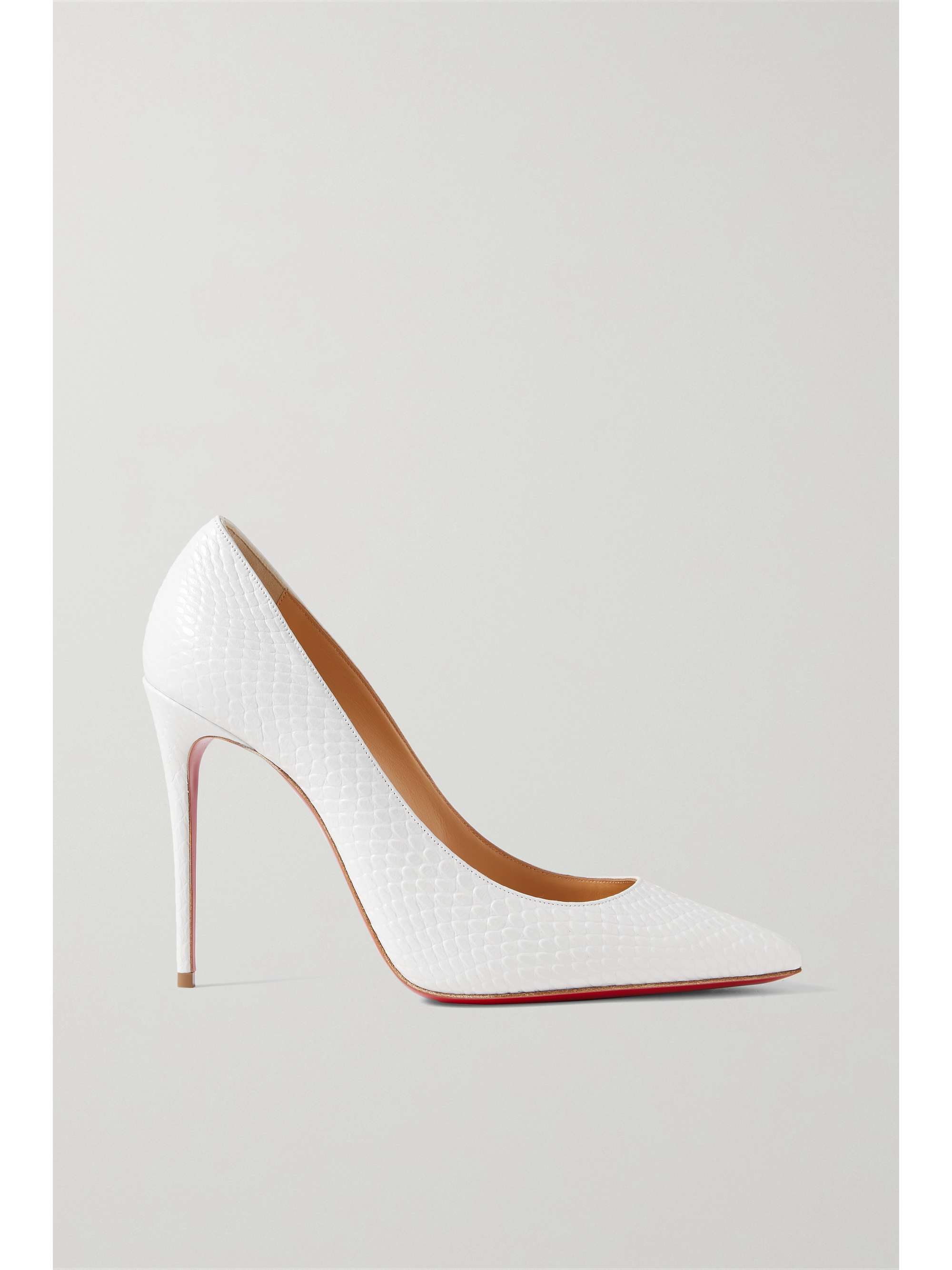 louboutin white pumps