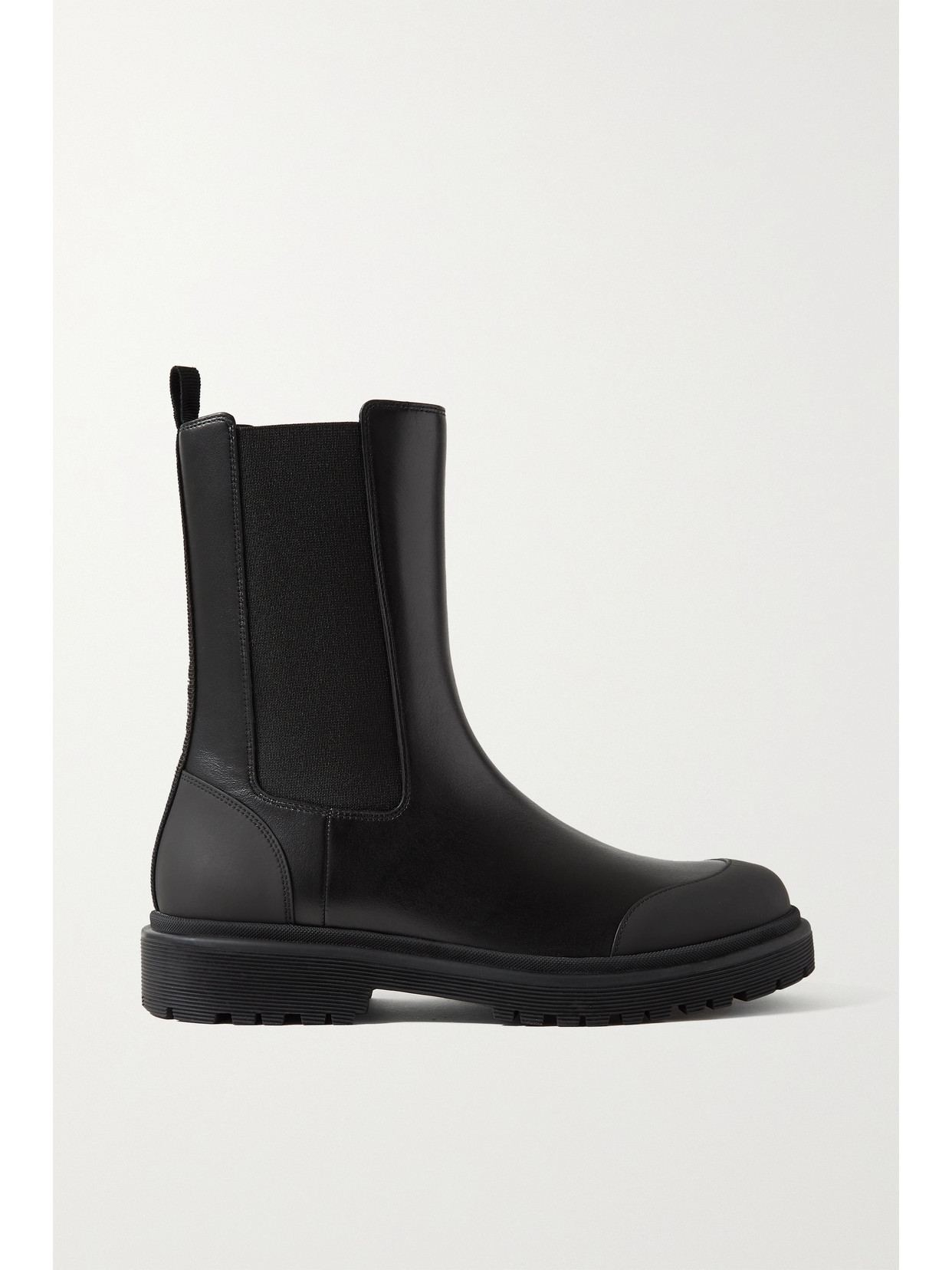 MONCLER PATTY LEATHER CHELSEA BOOTS