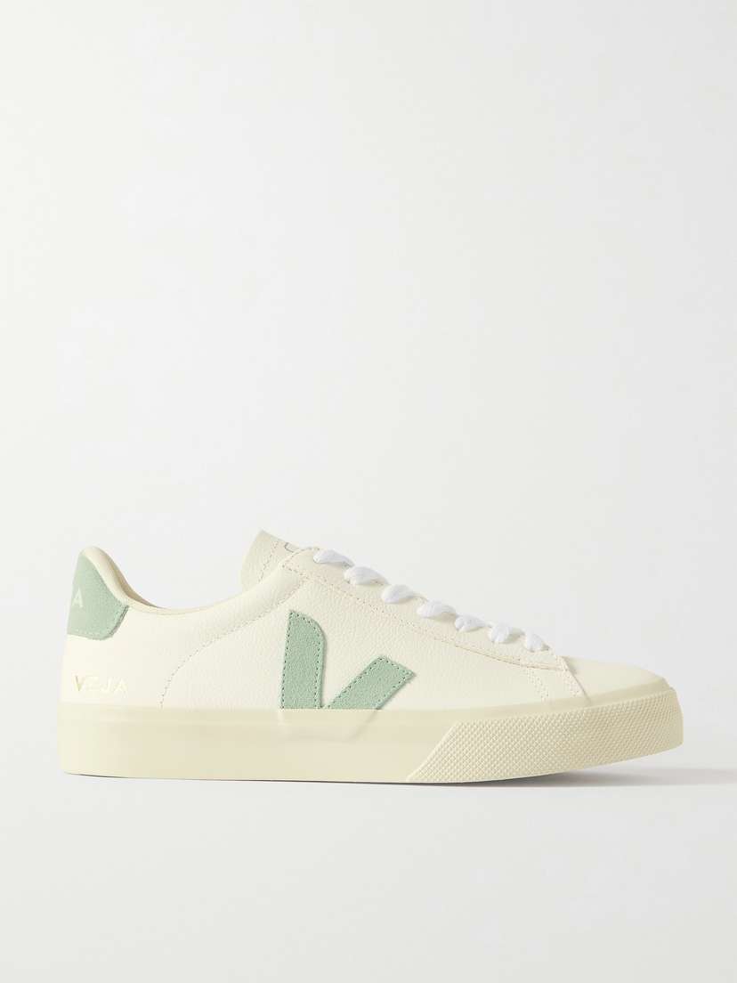Veja + Net Sustain Campo Suede-trimmed Leather Sneakers