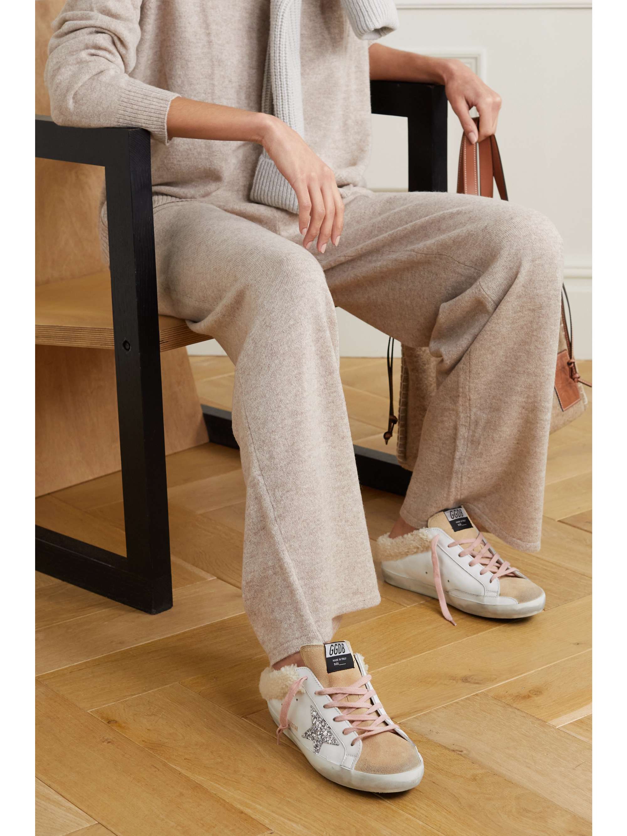 sabot shearling sneakers