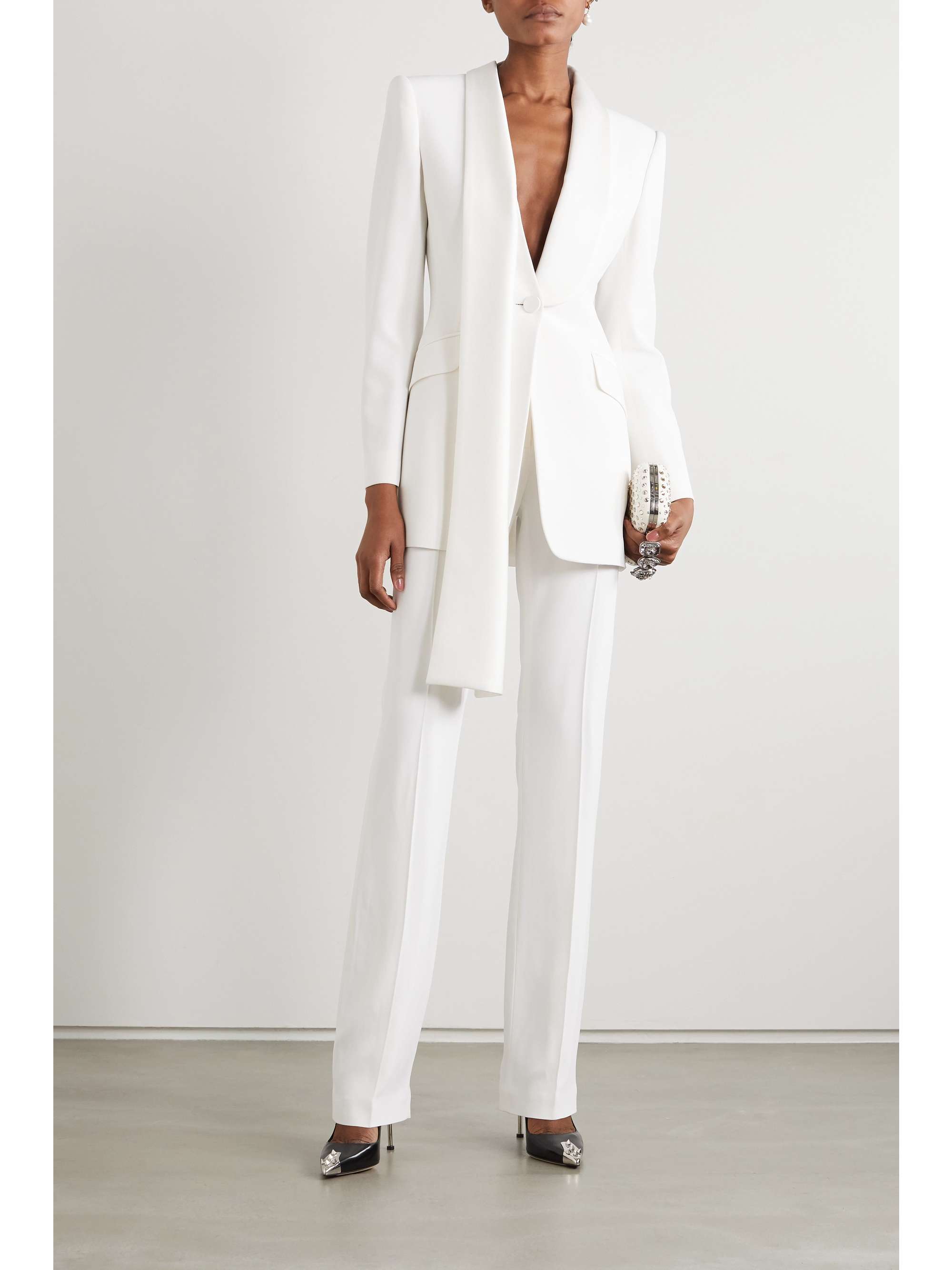 Crepe slim-leg pants Crepe slim-leg pants