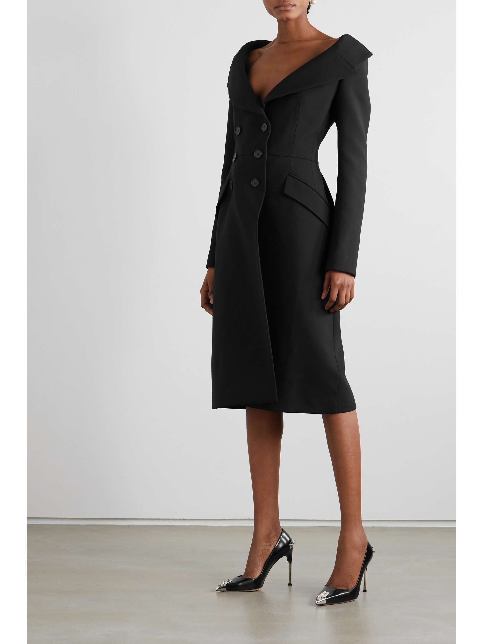 alexander mcqueen black coat