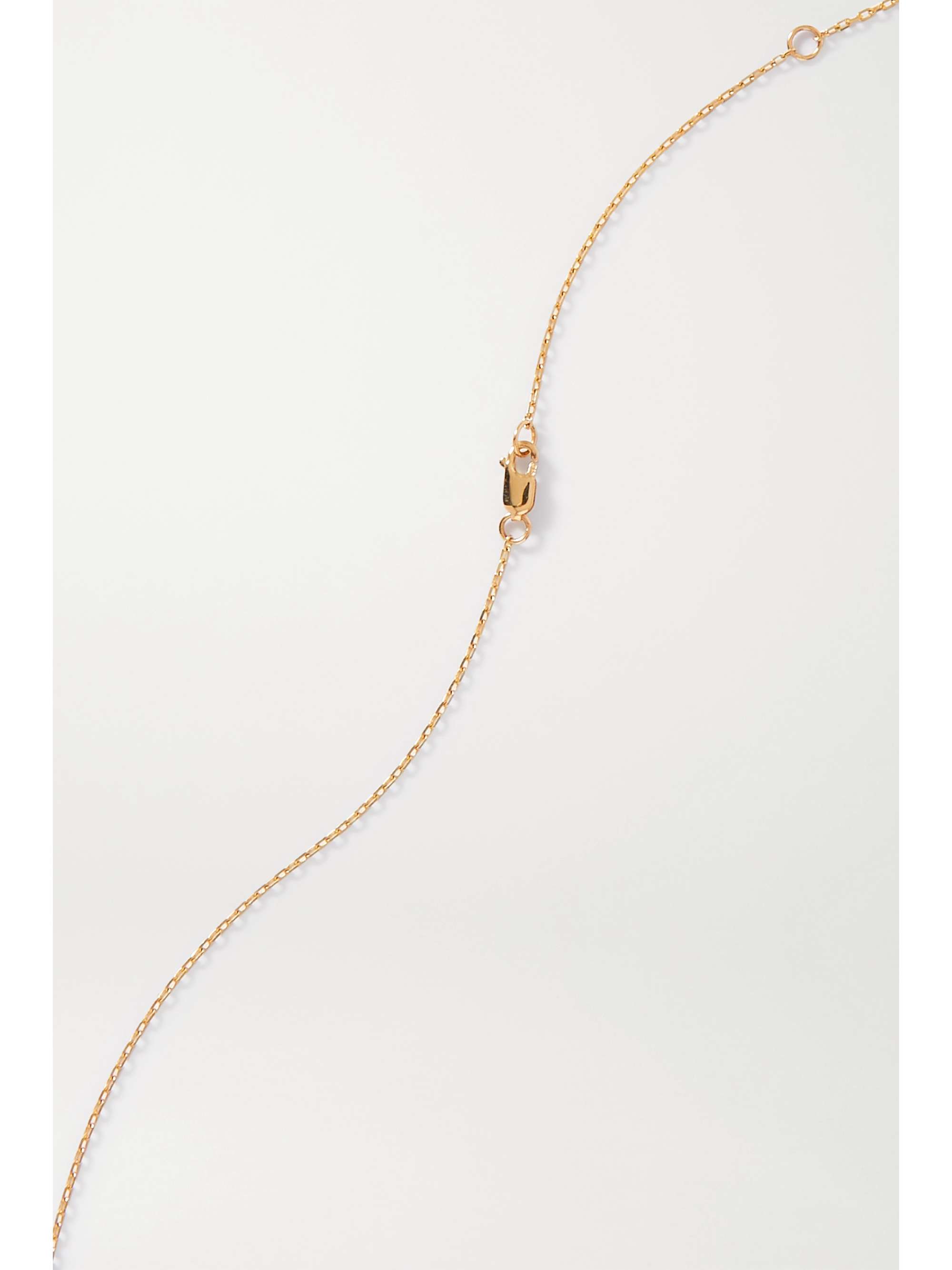 JIA JIA 14-karat gold, quartz and diamond necklace