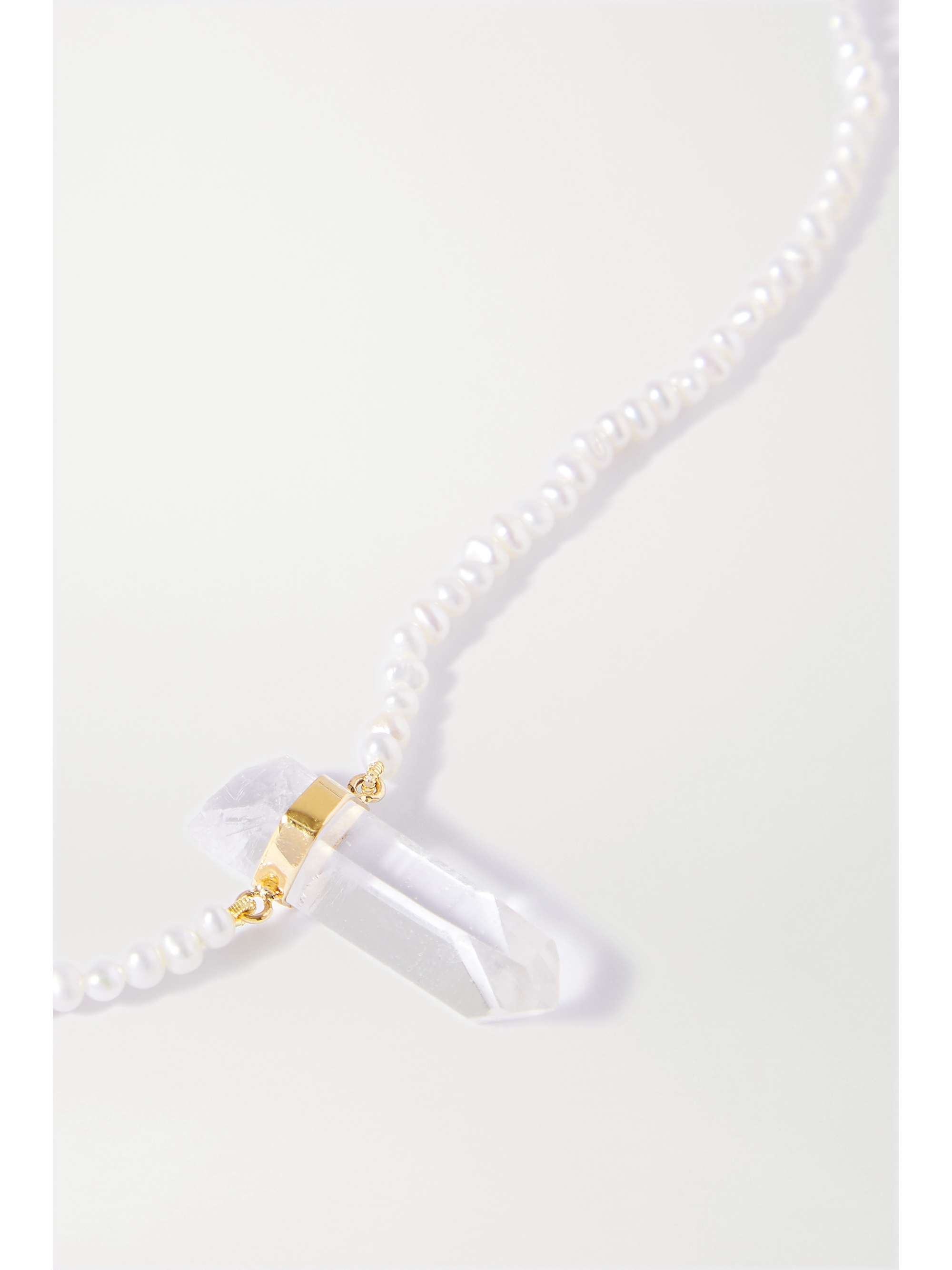 JIA JIA Gold, quartz and pearl necklace