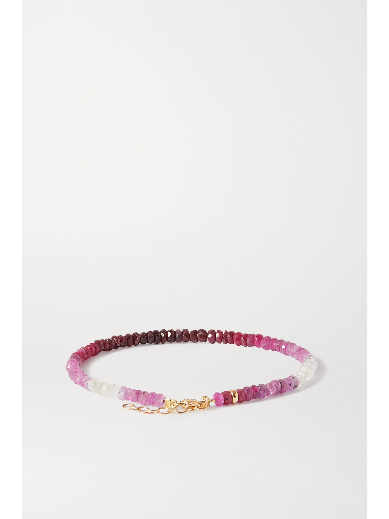Jia Jia Arizona Gold Ruby Bracelet In Pink