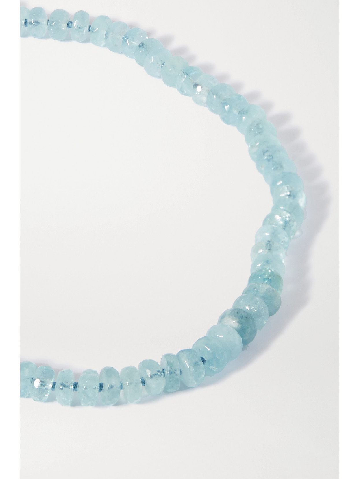 Shop Jia Jia Oracle Gold Aquamarine Necklace In Blue