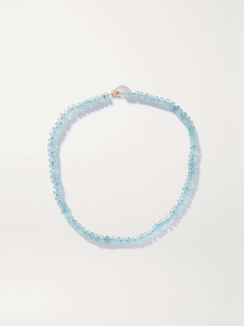 JIA JIA Oracle Gold Aquamarine Necklace