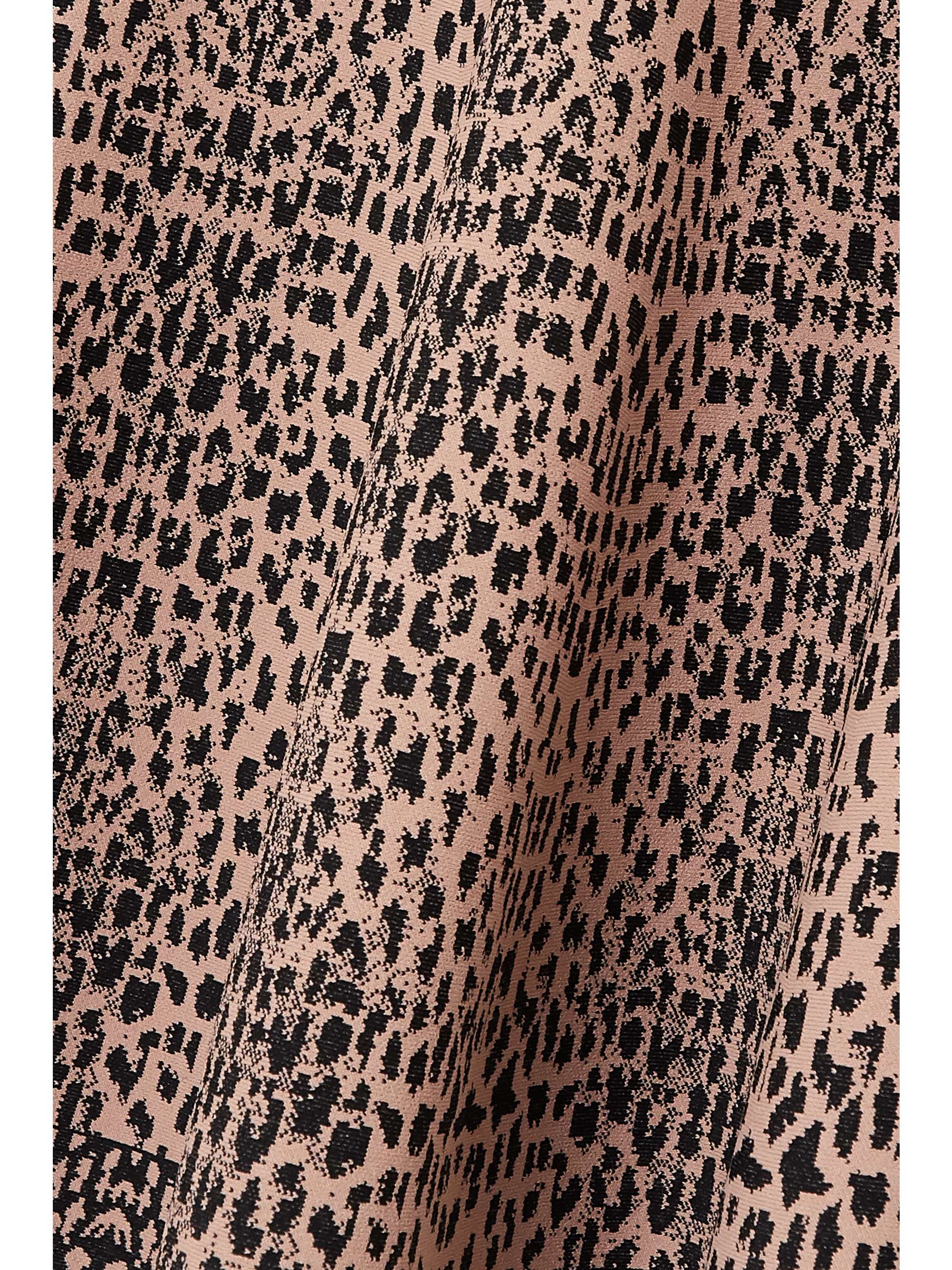ALAÏA Pleated jacquard-knit mini skirt