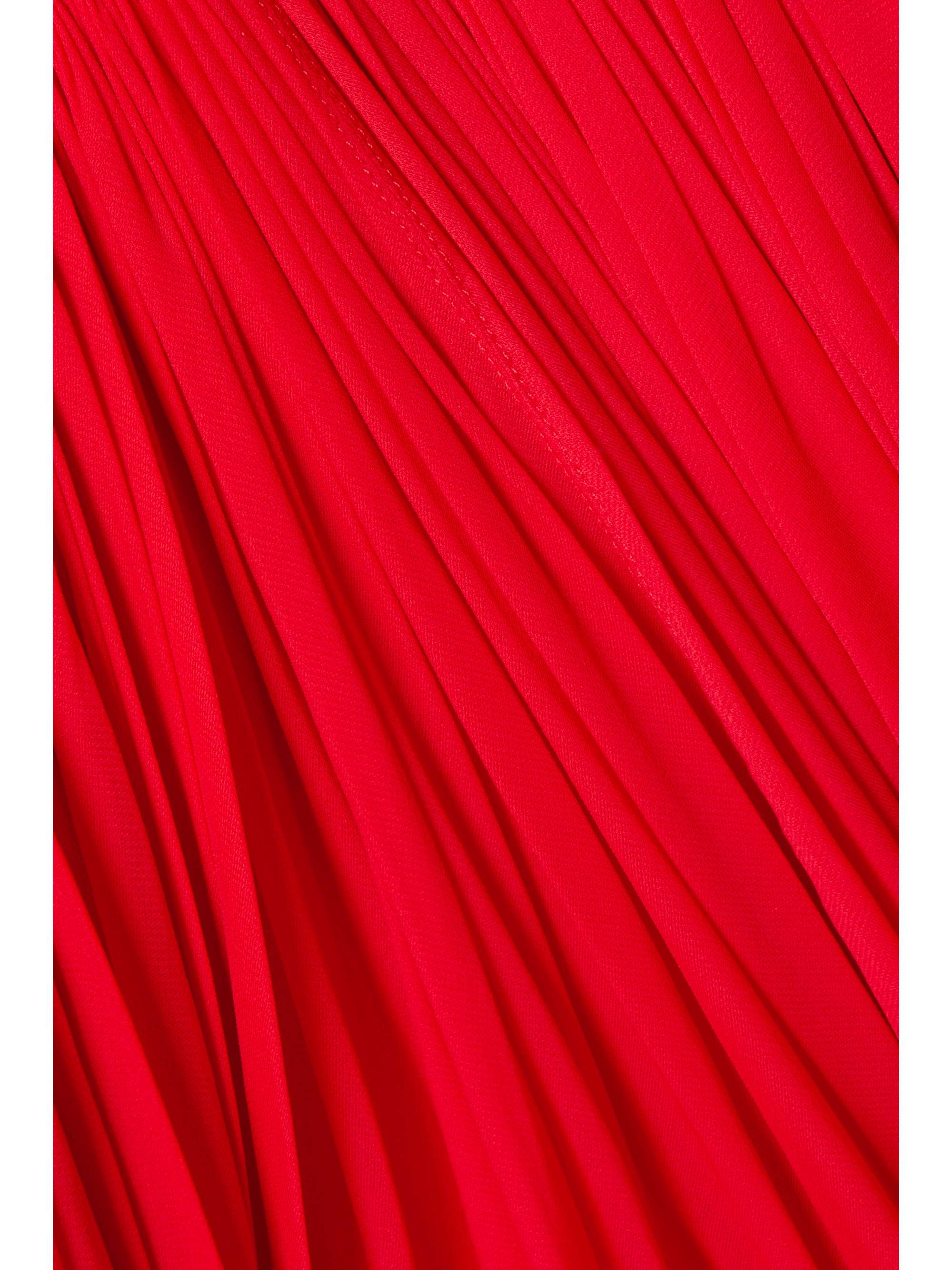 ALAÏA Minikleid aus gerafftem Chiffon mit Cut-outs