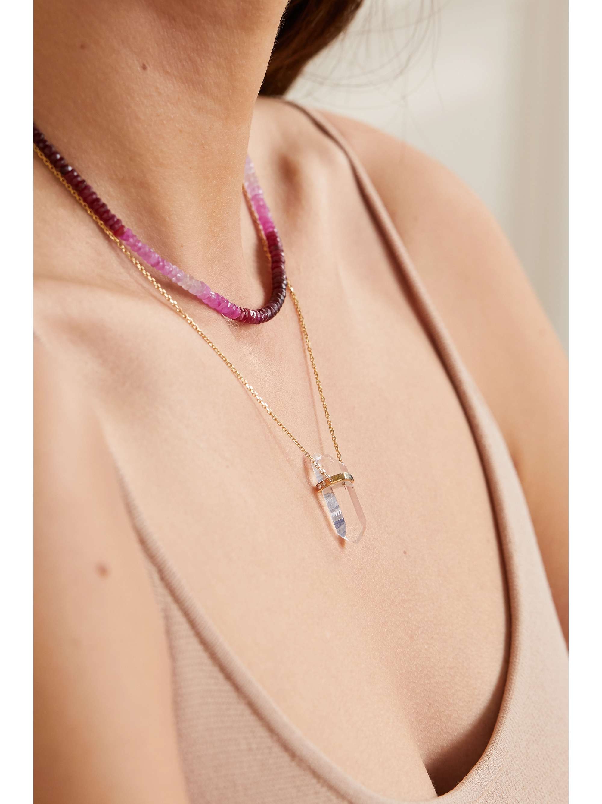JIA JIA Arizona gold ruby necklace