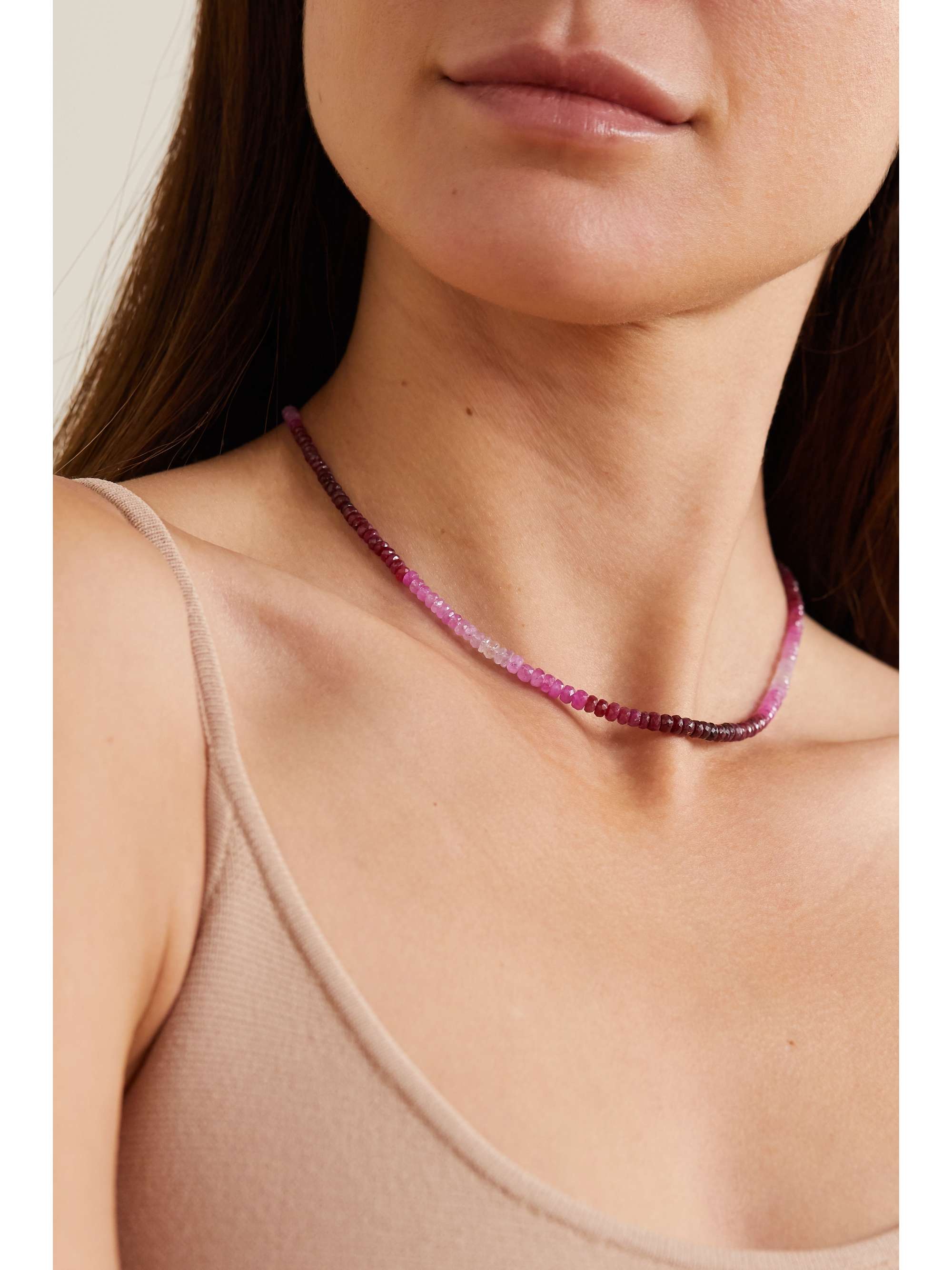 JIA JIA Arizona gold ruby necklace