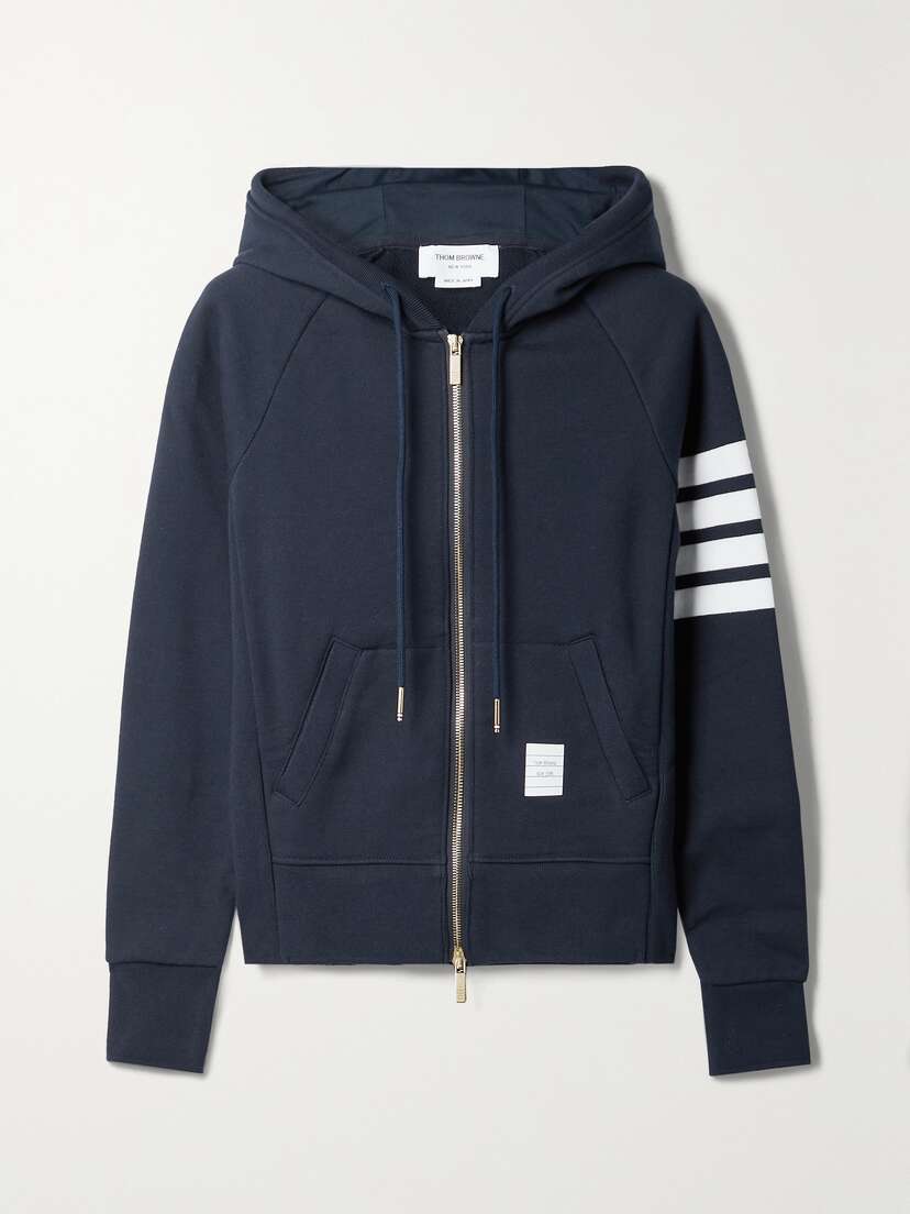 Thom Browne Striped Cotton-jersey Hoodie