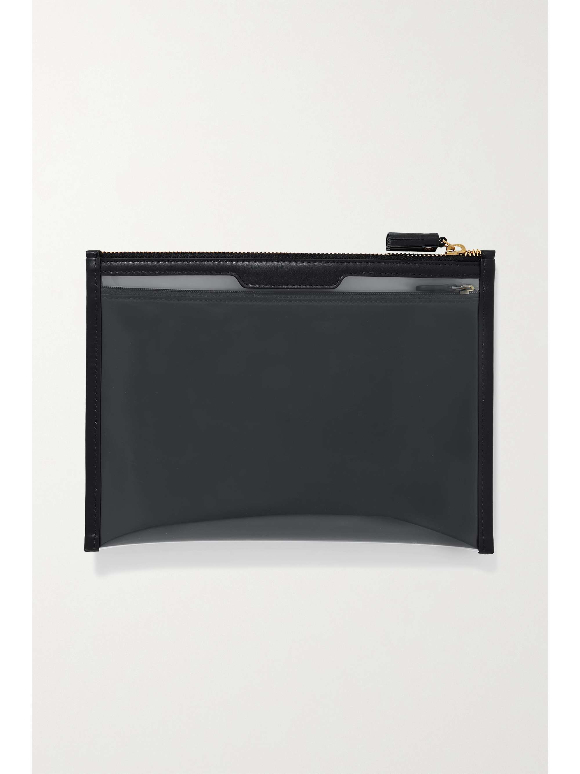 ANYA HINDMARCH Safe Deposit leather-trimmed PVC pouch