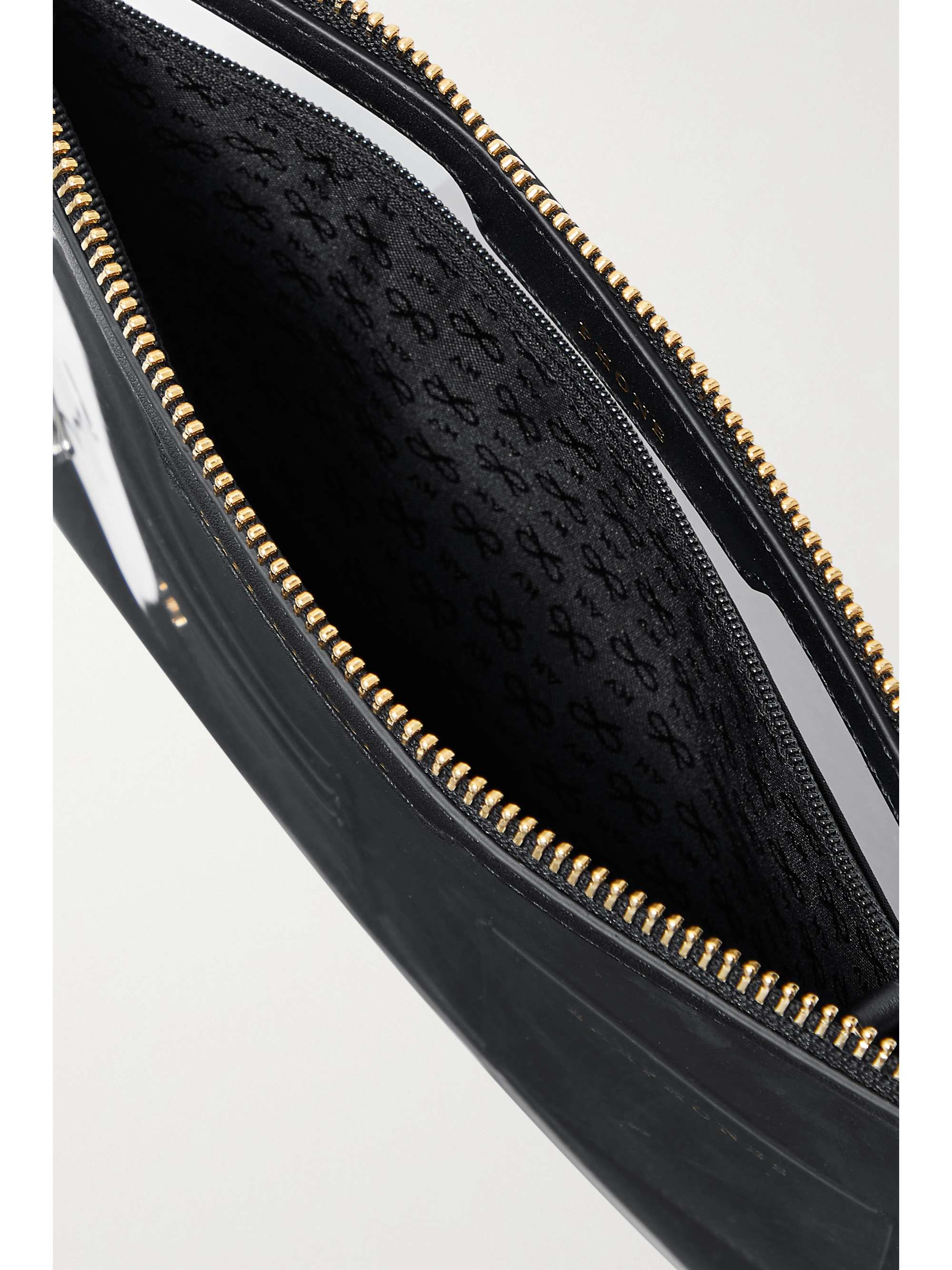 ANYA HINDMARCH Safe Deposit leather-trimmed PVC pouch