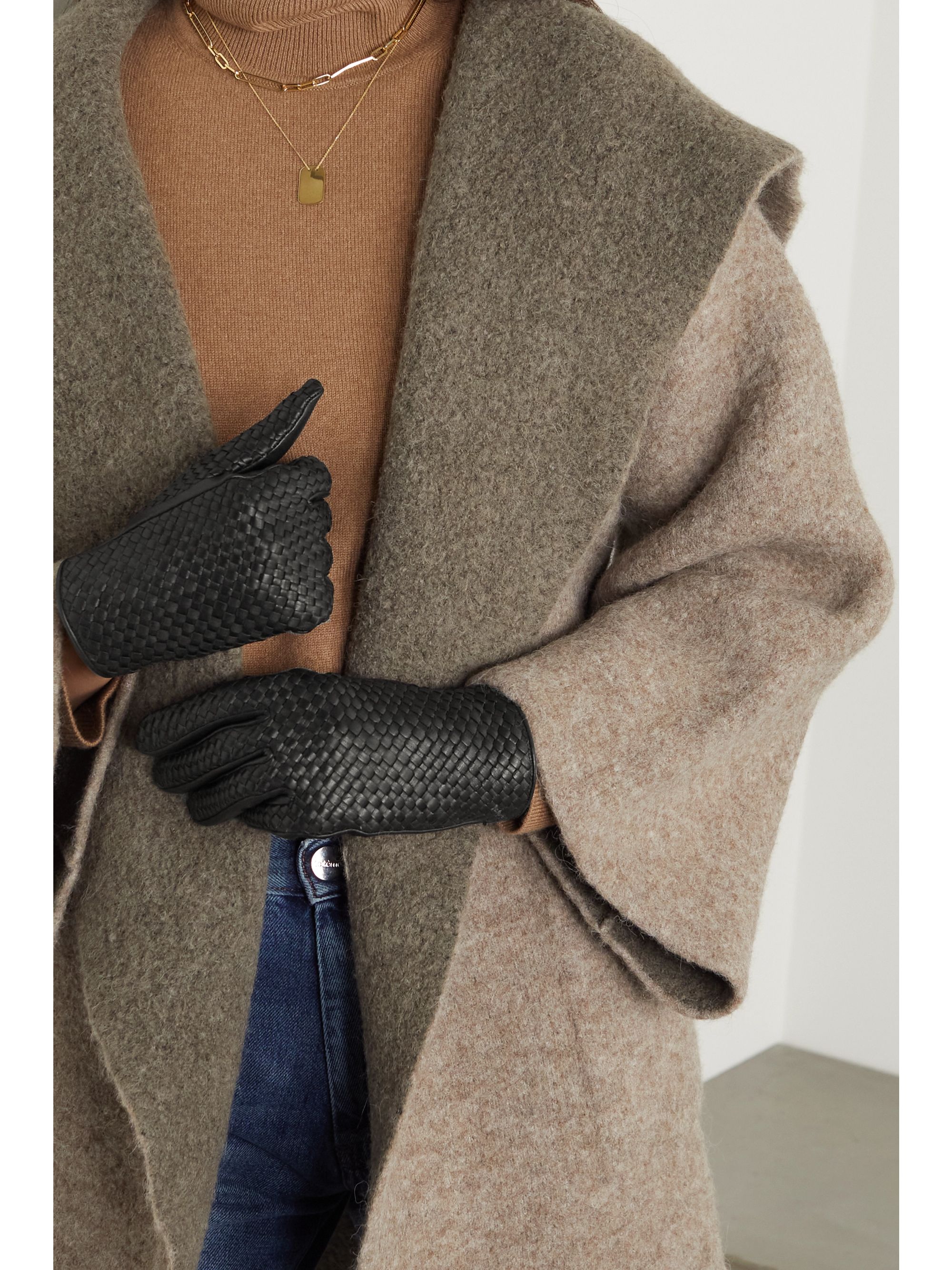agnelle leather gloves