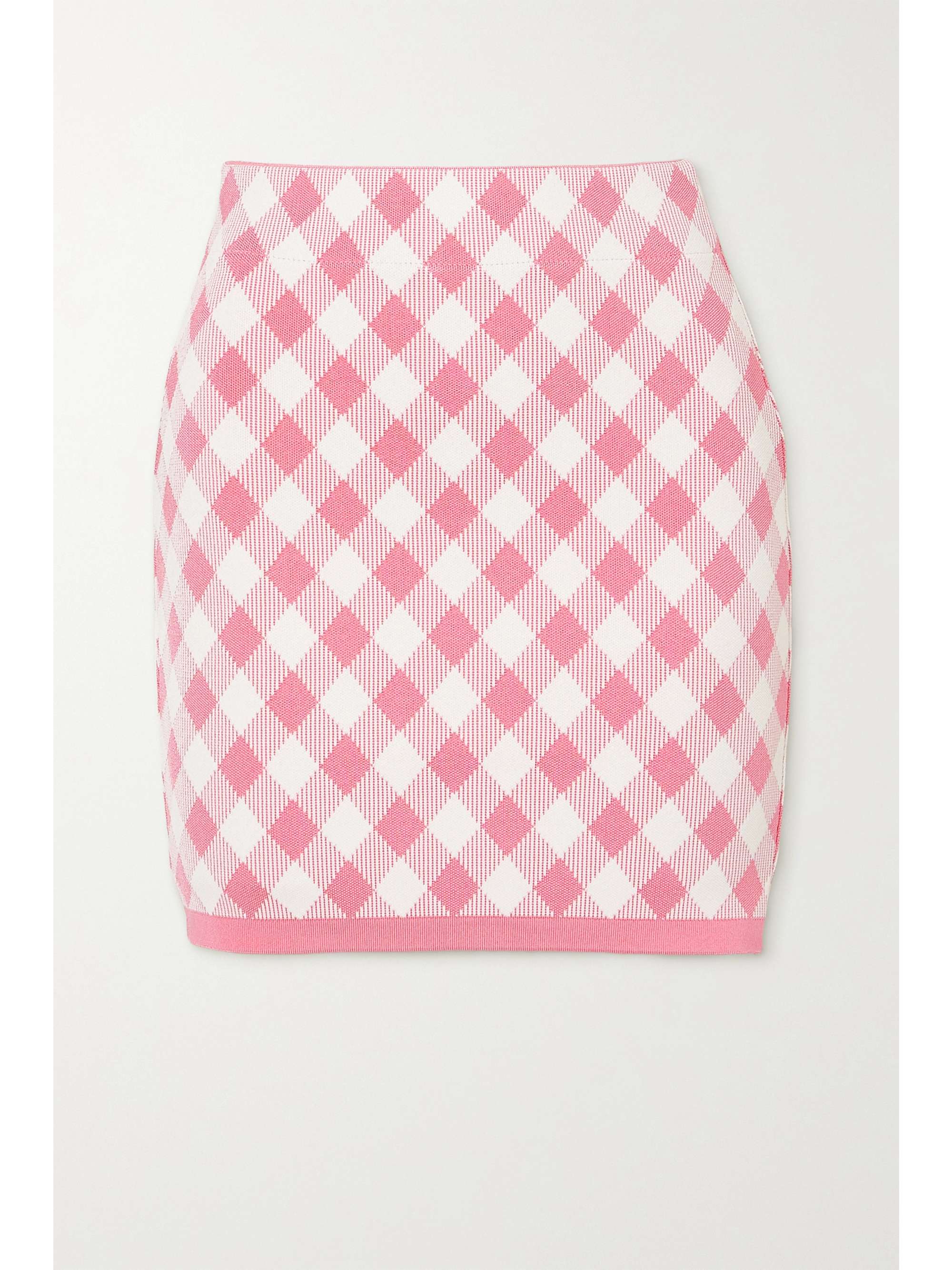 pink gingham skirt