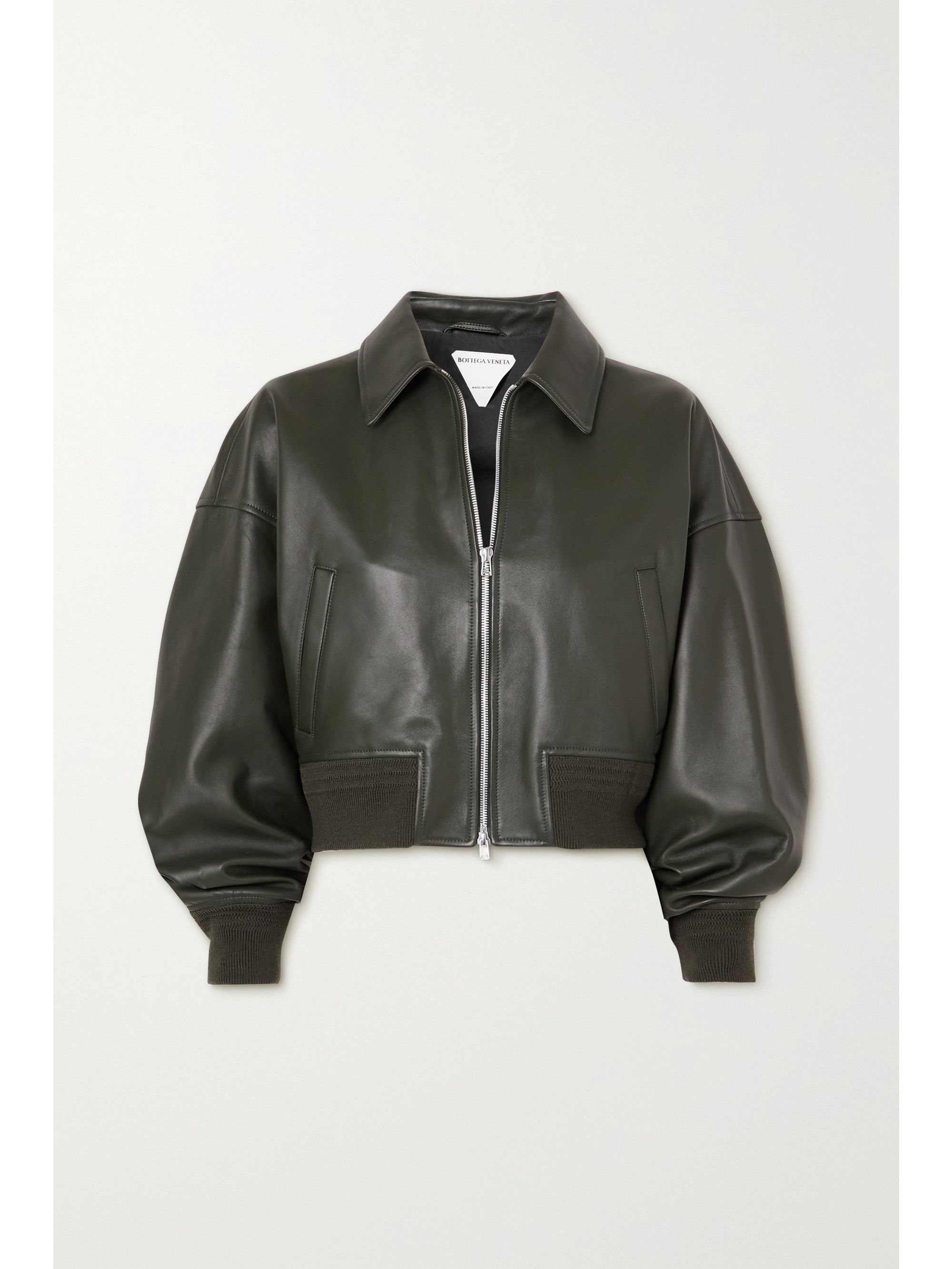 Green Leather Jacket Bottega Veneta Net A Porter