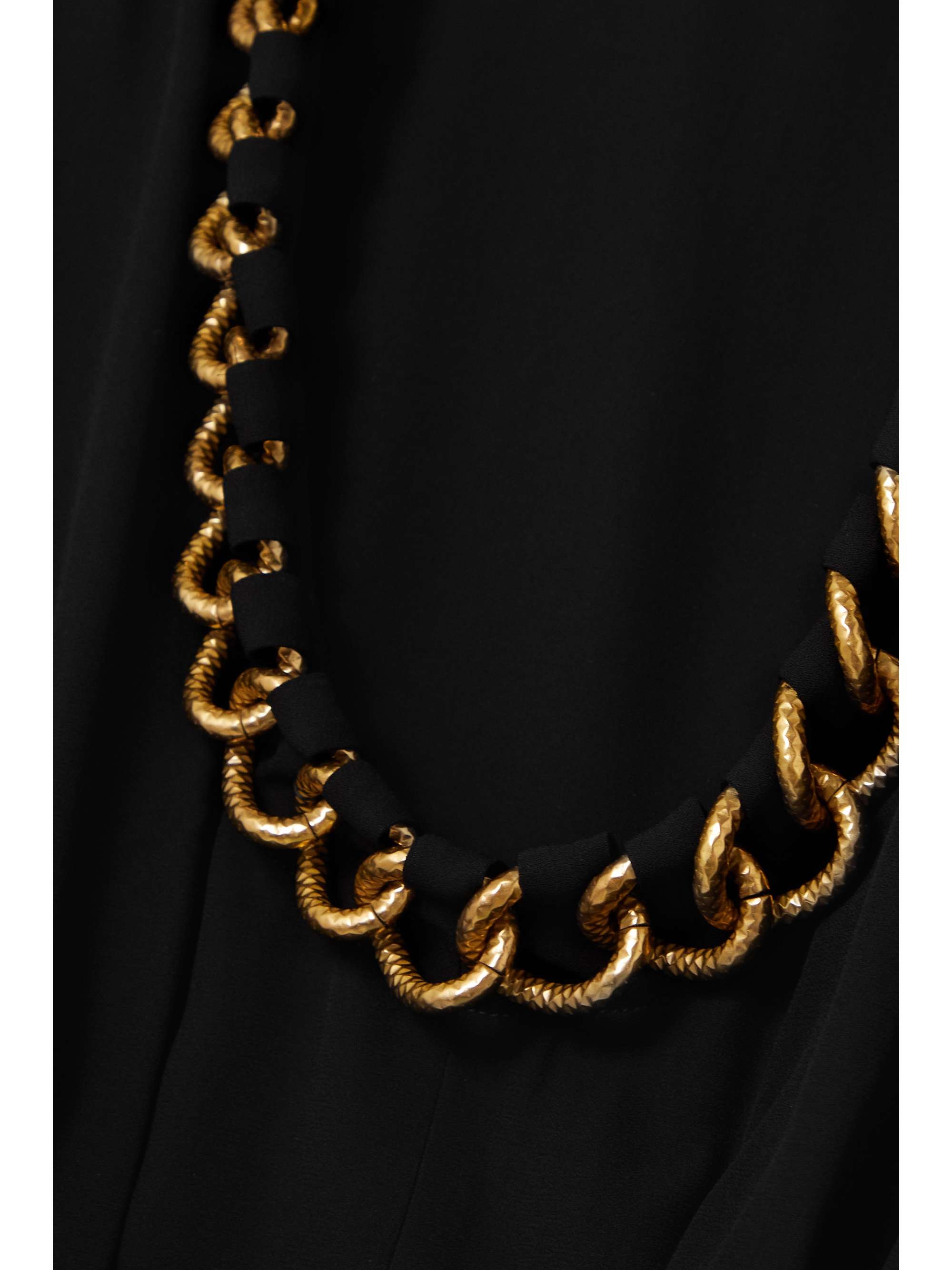 GIVENCHY Chain-embellished crepe mini dress