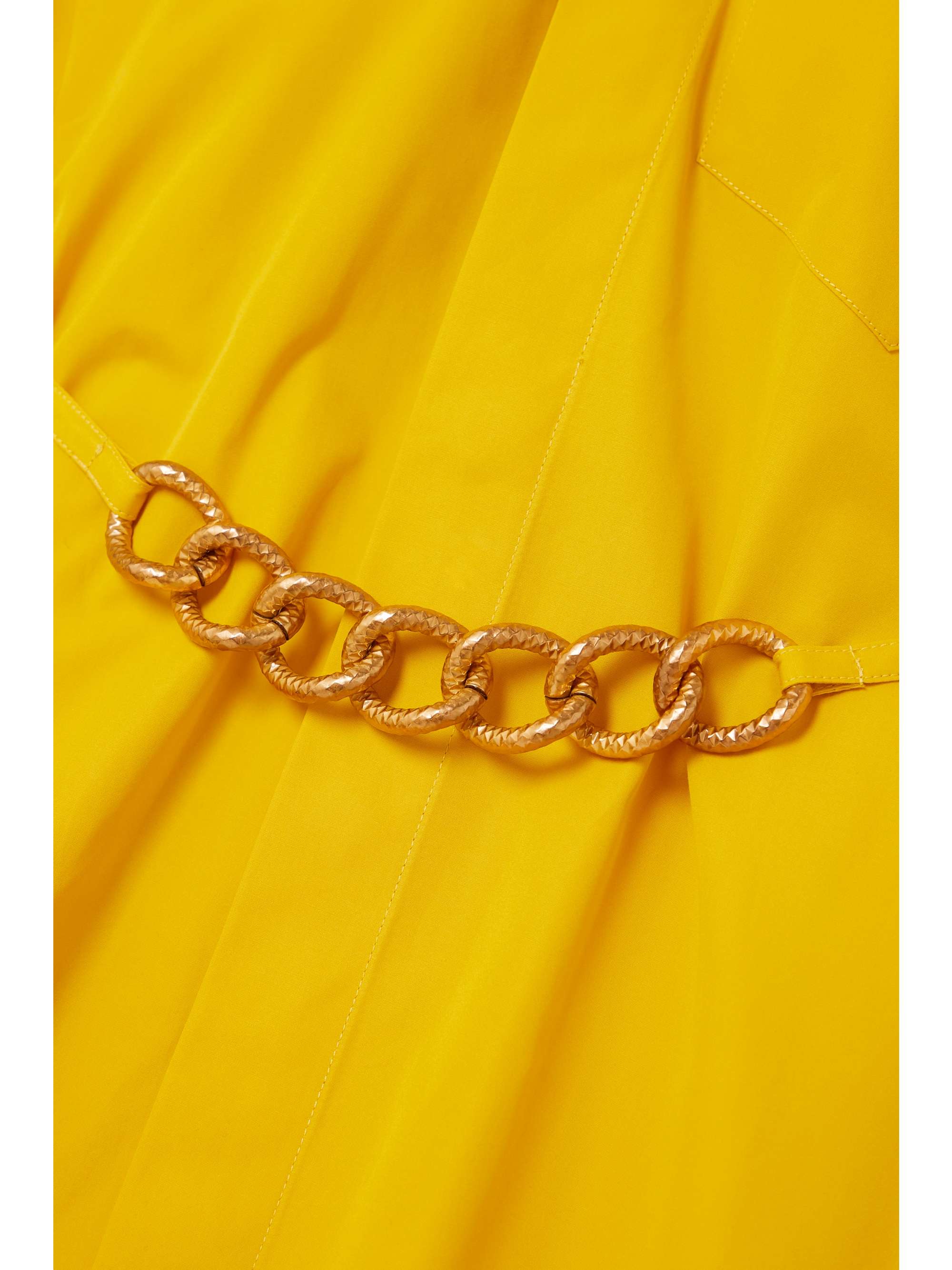 GIVENCHY Chain-embellished cotton-poplin shirt dress