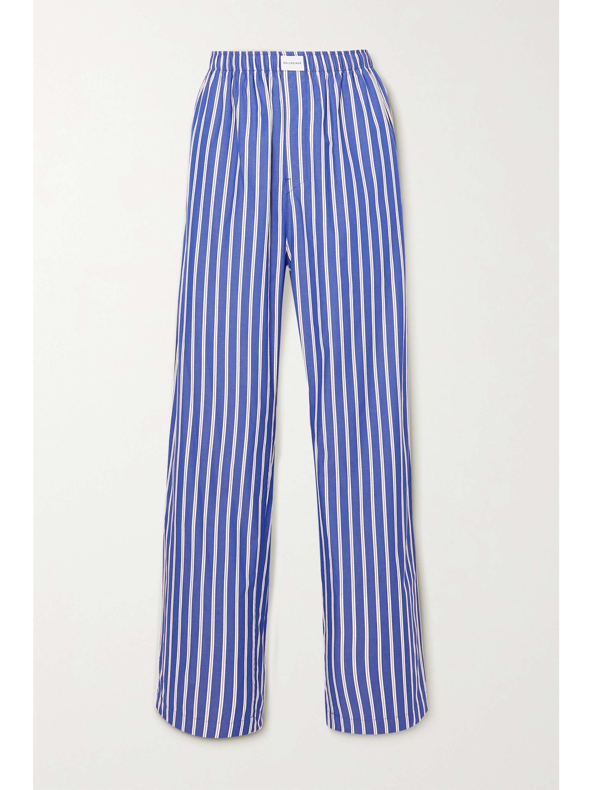 blue striped pants