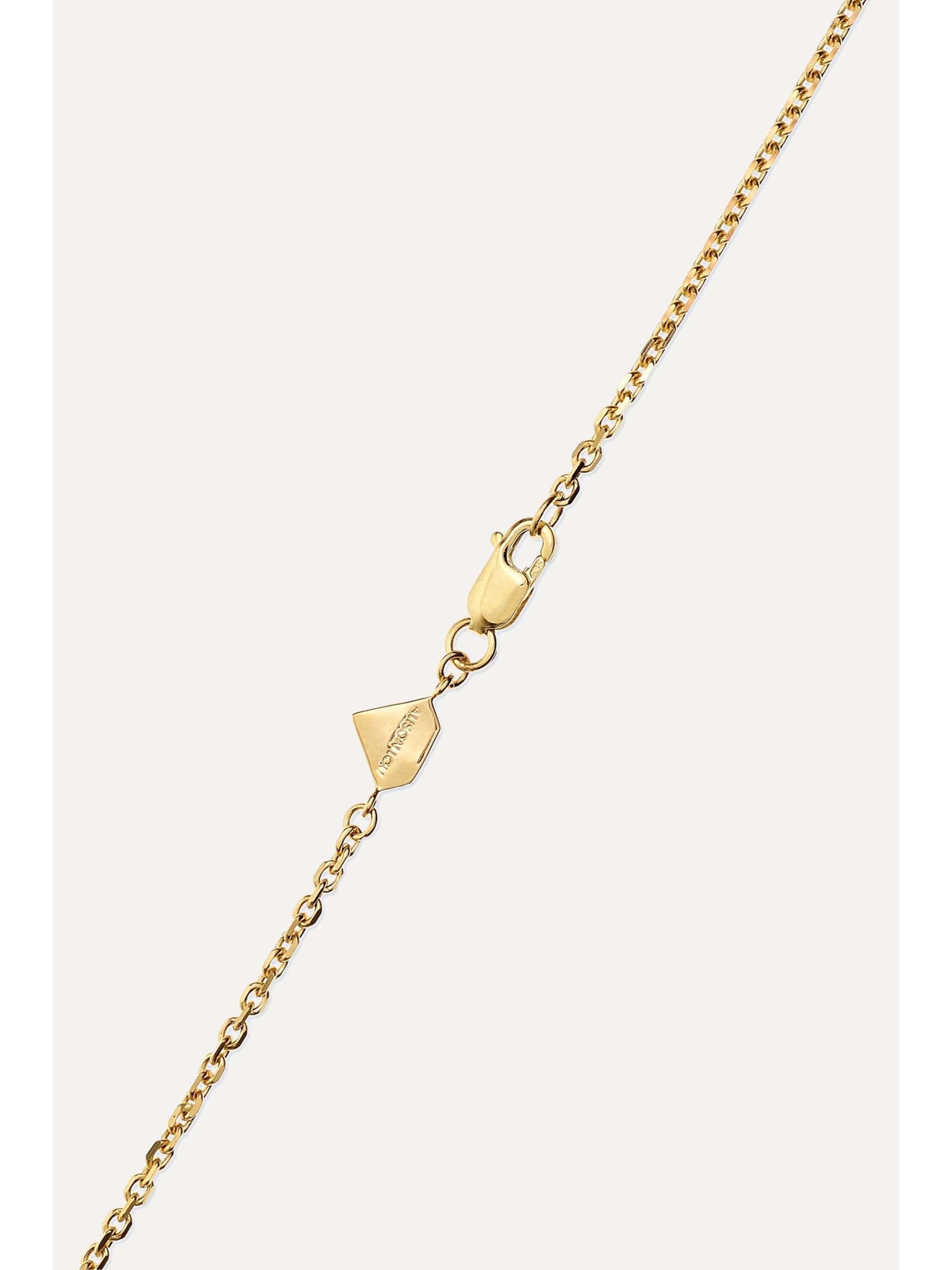 ALISON LOU Amour 14-karat gold and enamel necklace