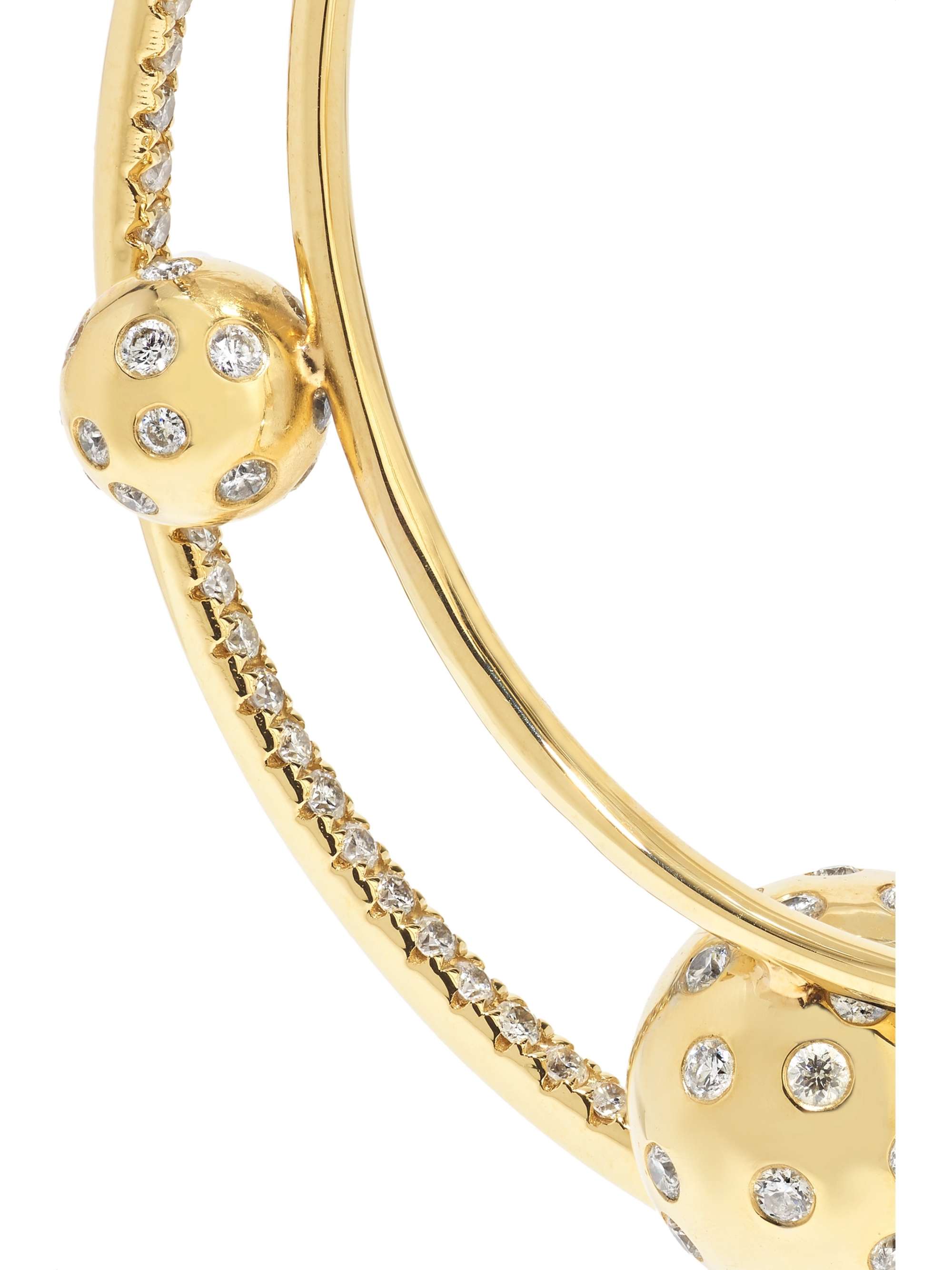 OFIRA Solar 18-karat gold diamond earrings