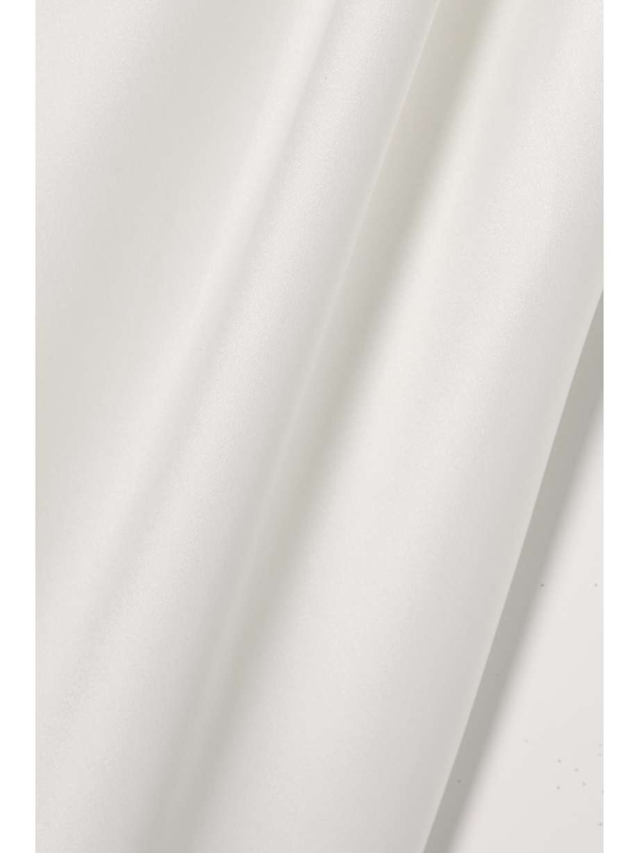 satin halterneck mini dress