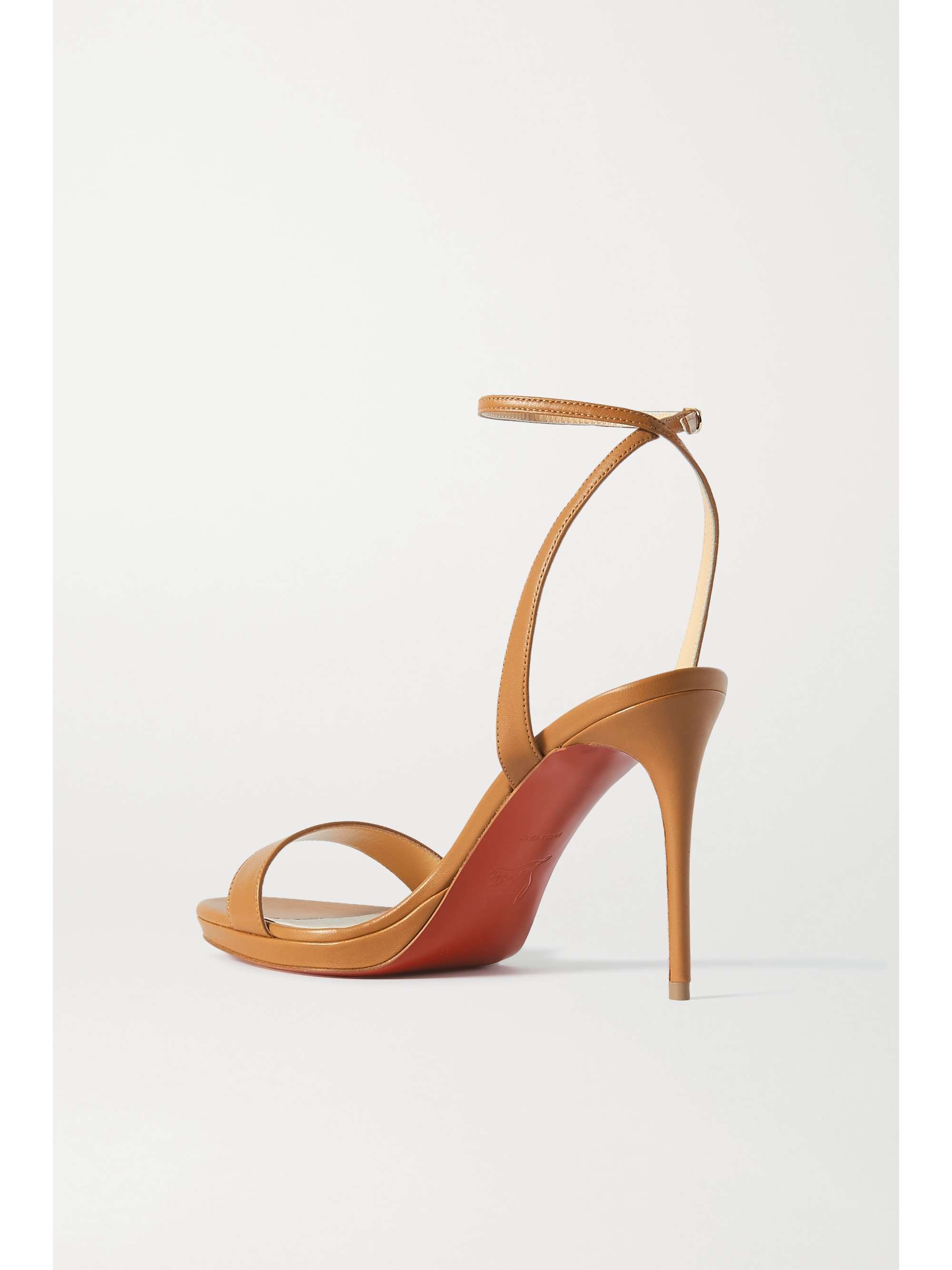 CHRISTIAN LOUBOUTIN Loubi Queen 100 leather sandals | NET-A-PORTER