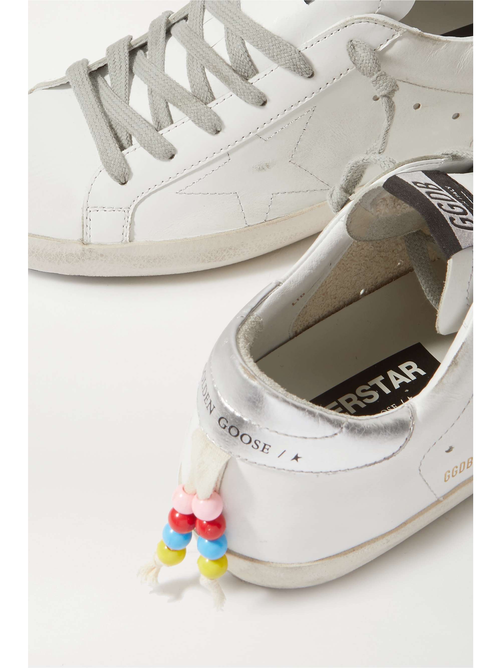 golden goose beaded sneakers